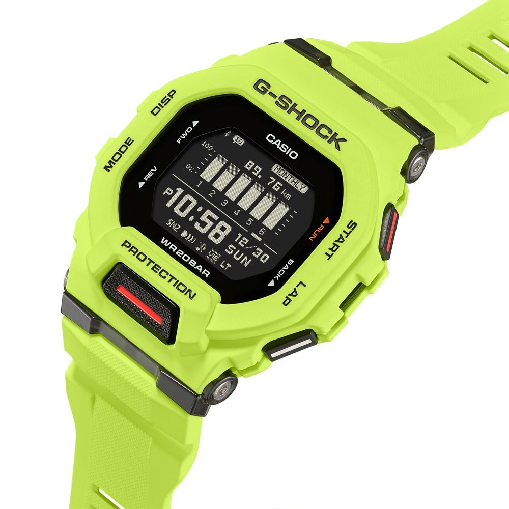 G-Shock G-Squad GBD-200 Contador de Passos Bluetooth Amarelo