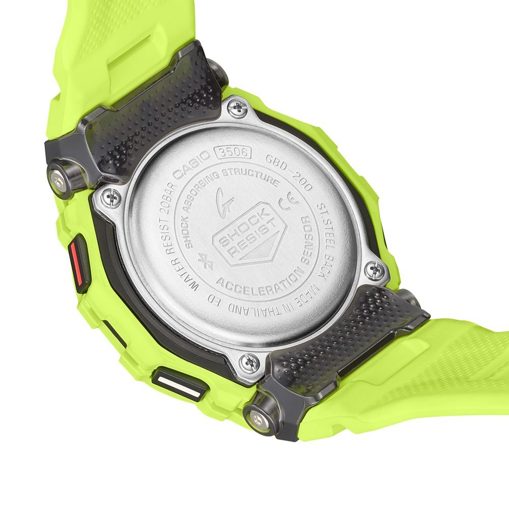 G-Shock G-Squad GBD-200 Contador de Passos Bluetooth Amarelo