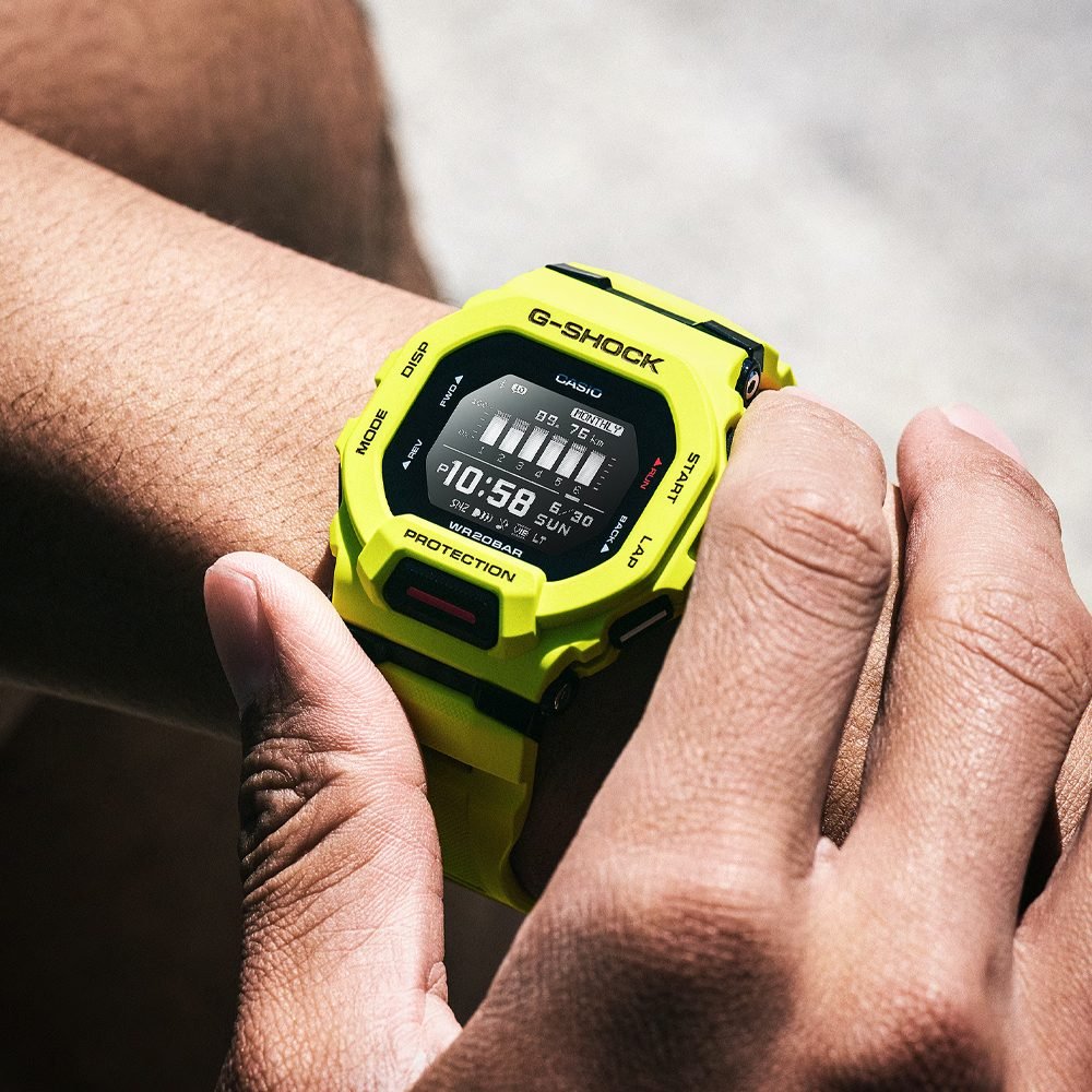 G-Shock G-Squad GBD-200 Contador de Passos Bluetooth Amarelo