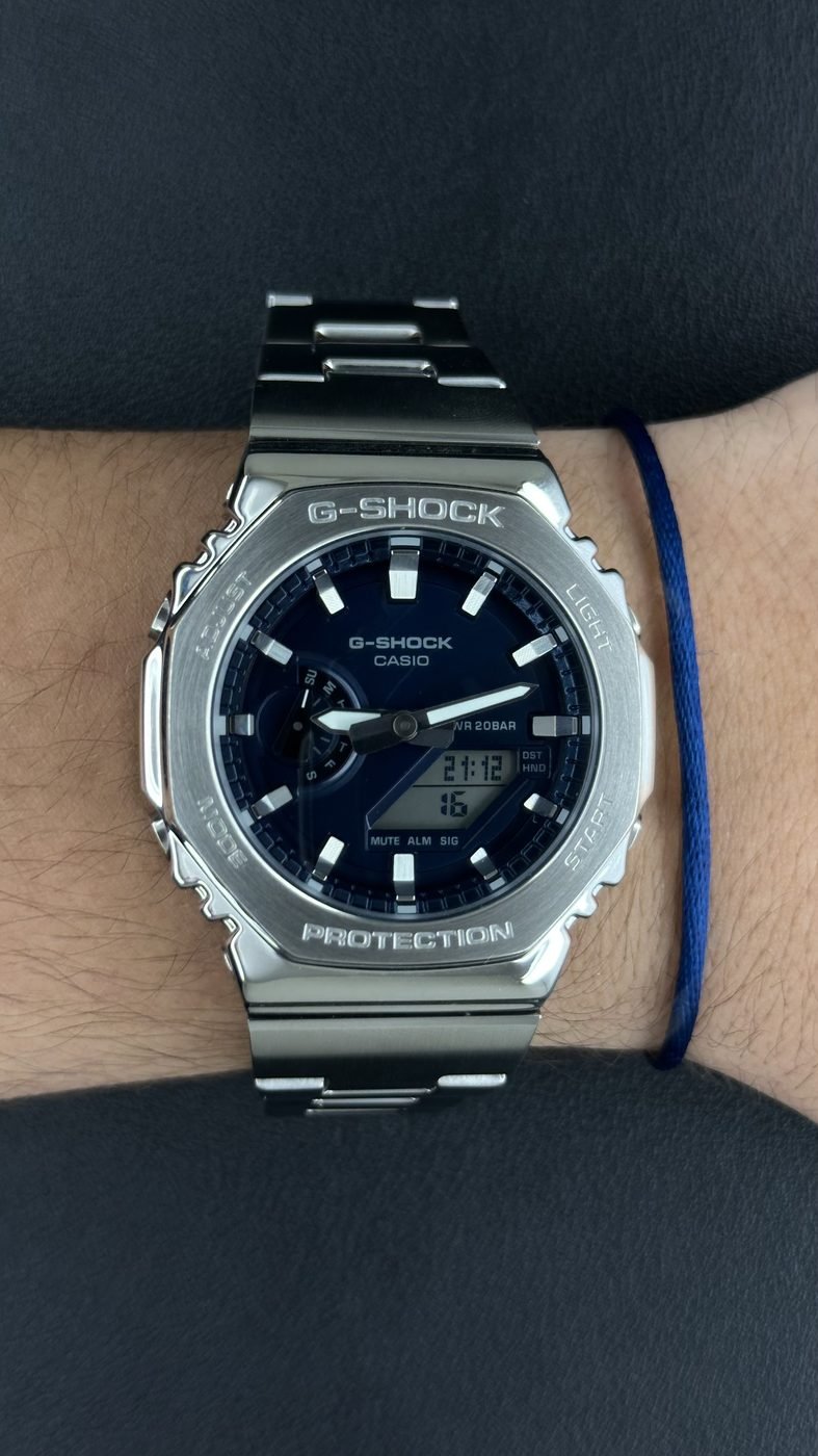G-Shock G-Steel Aço Analógico-Digital Azul
