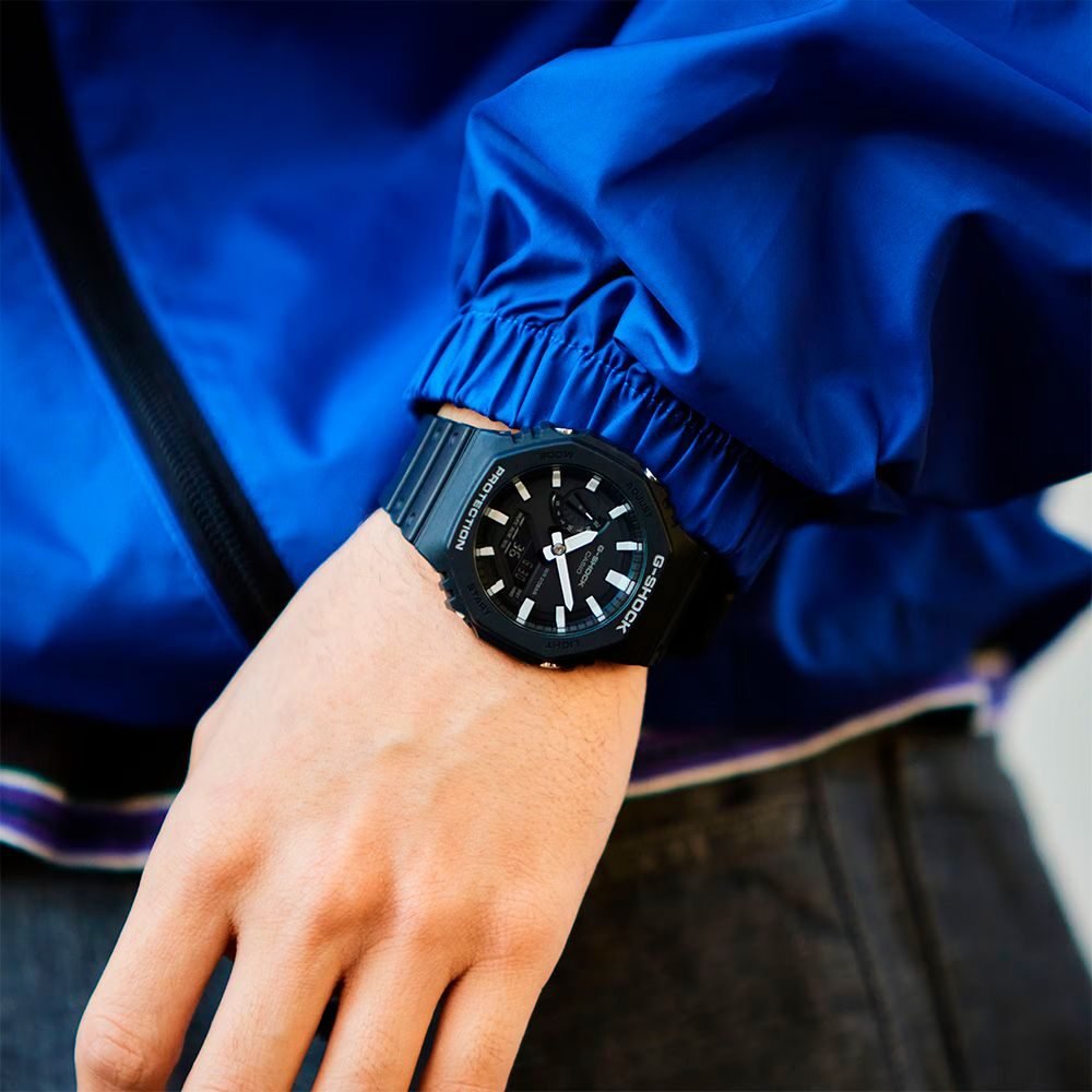 G-Shock GA-2100-1ADR Guard Preto "CasiOak"