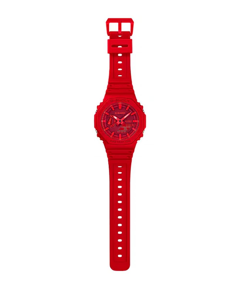G-Shock GA-2100-4ADR Vermelho "CasiOak"