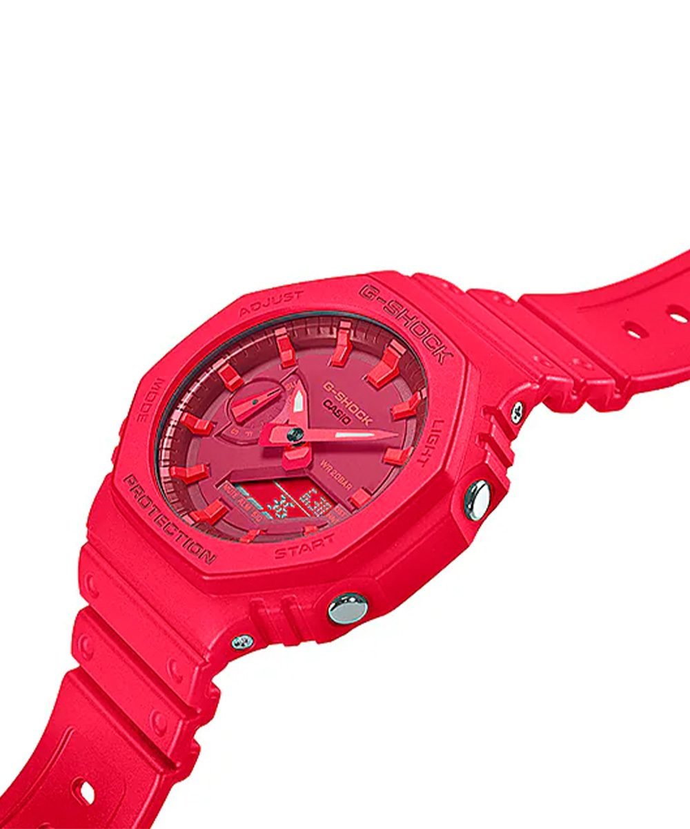 G-Shock GA-2100-4ADR Vermelho "CasiOak"