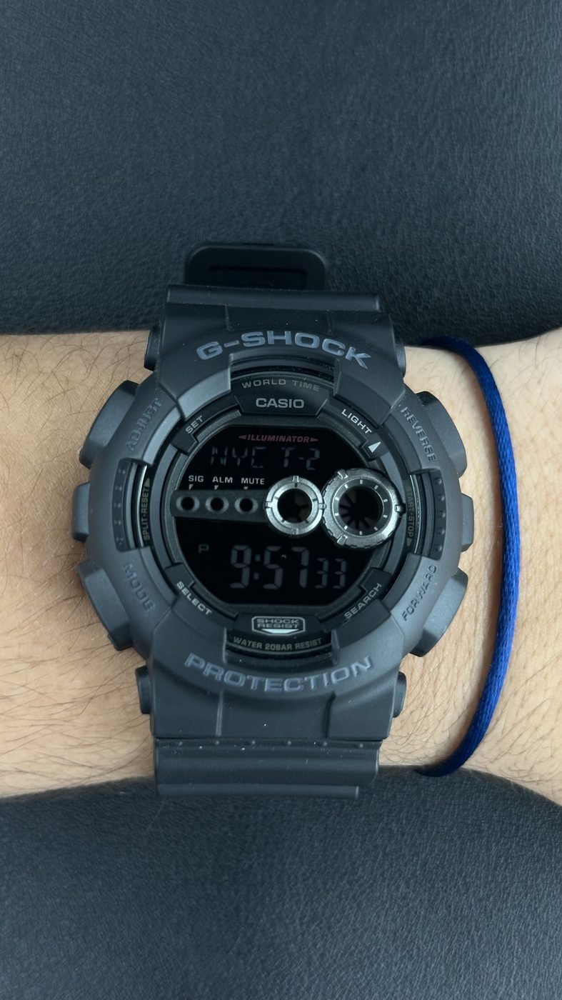 G-Shock GD-100-1BDR Digital All Black