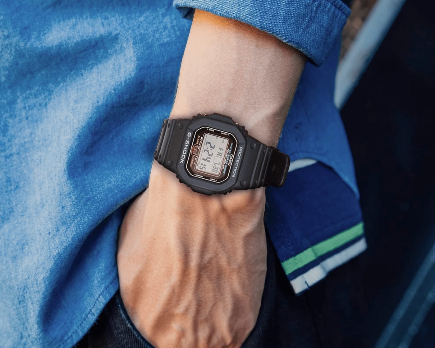 G-Shock DW-5600UE-1DR Clássico Preto