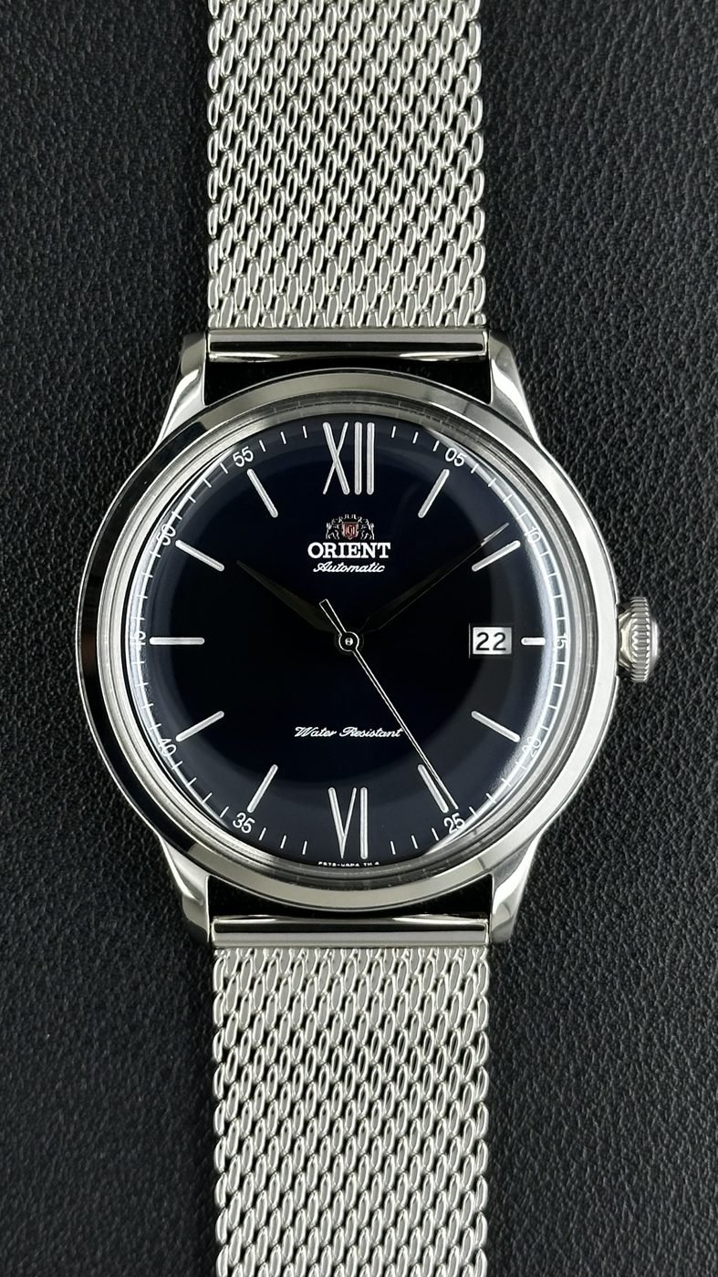 Orient Bambino V6 Automático Azul Couro