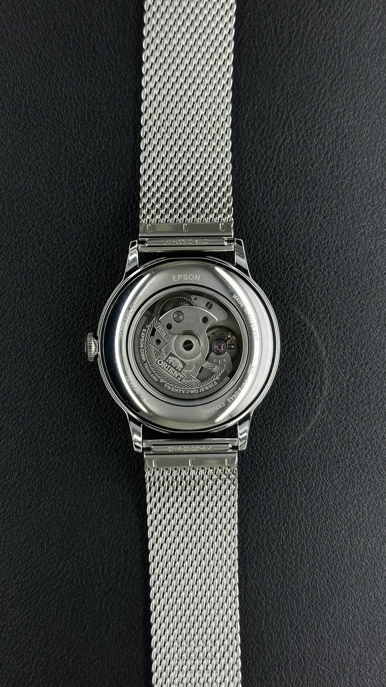 Orient Bambino V6 Automático Azul Couro