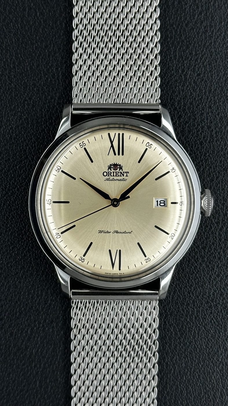 Orient Bambino V6 Automático Preto Couro