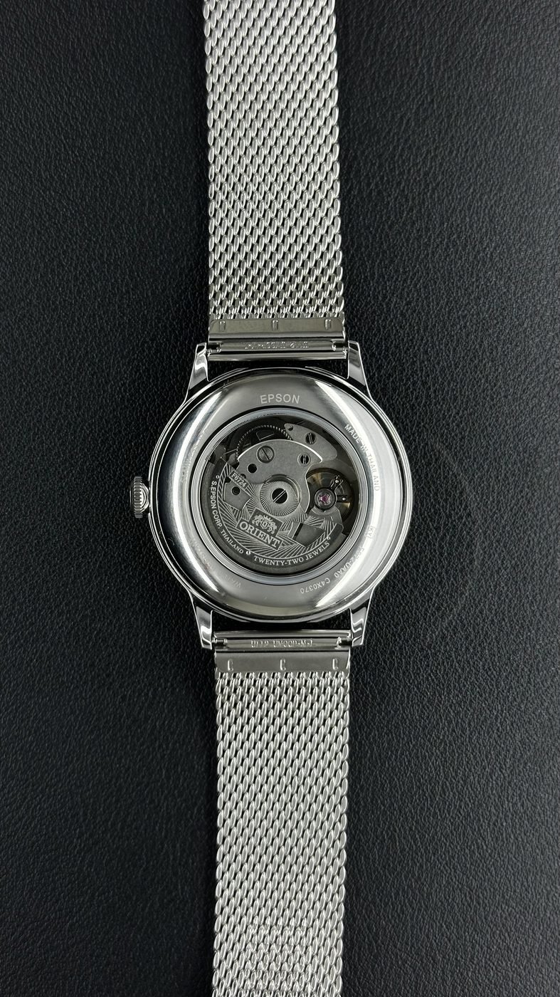 Orient Bambino V6 Automático Preto Couro