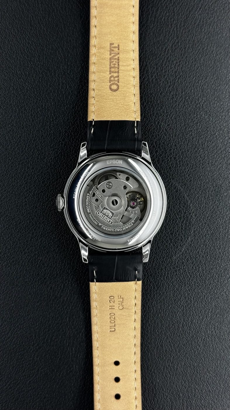 Orient Bambino V7 Automático Preto Couro