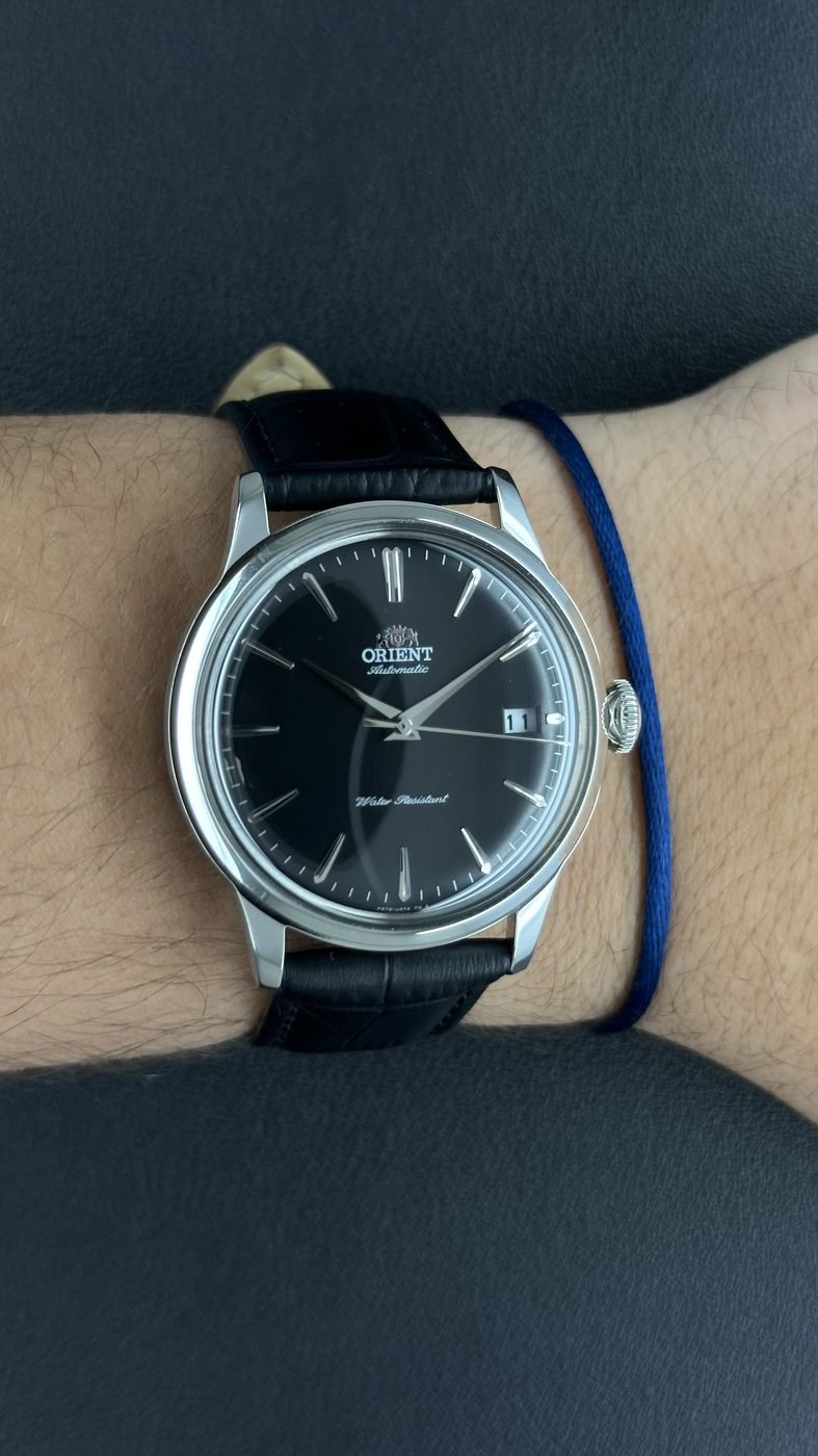 Orient Bambino V7 Automático Preto Couro
