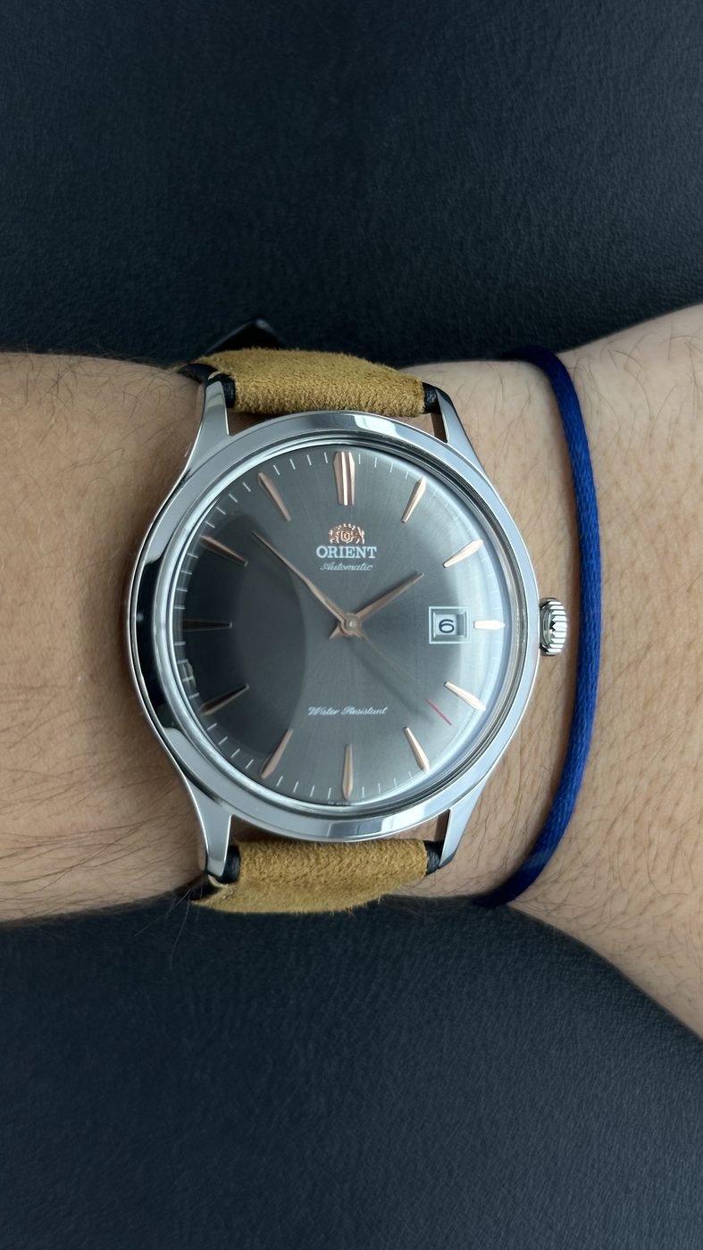 Relógio Orient Bambino V4 Automático Cinza Aço