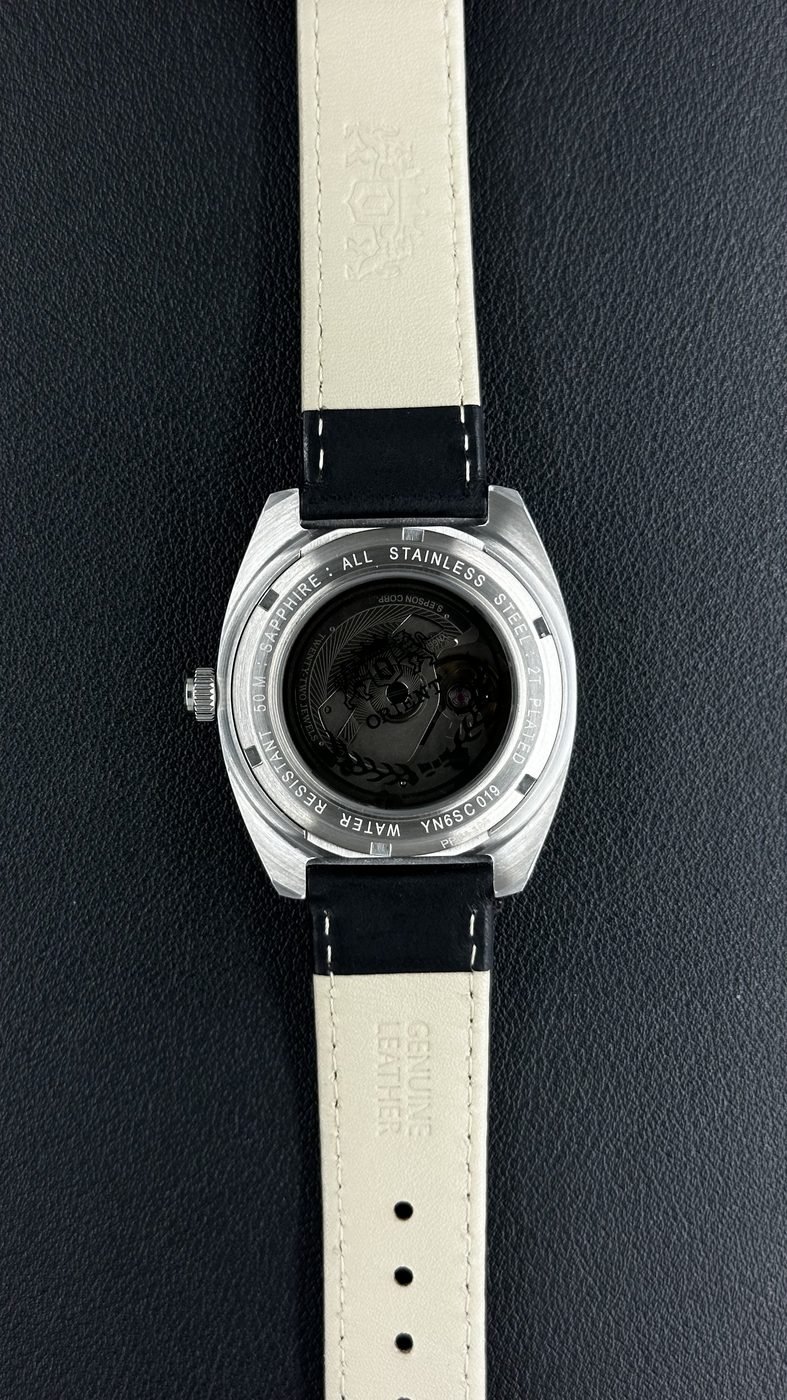 Orient Elegance 3 Estrelas Automático Azul Couro