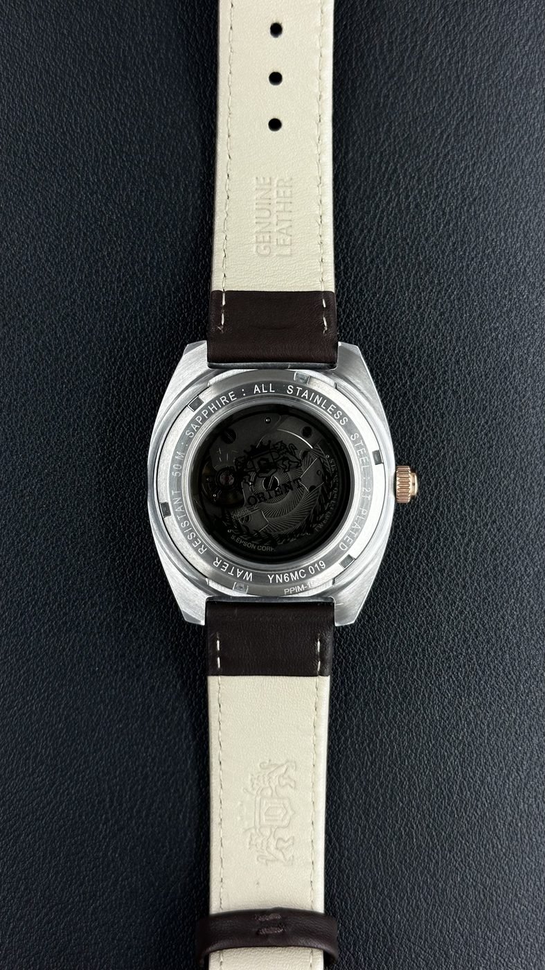 Orient Elegance 3 Estrelas Automático Azul Petróleo Couro