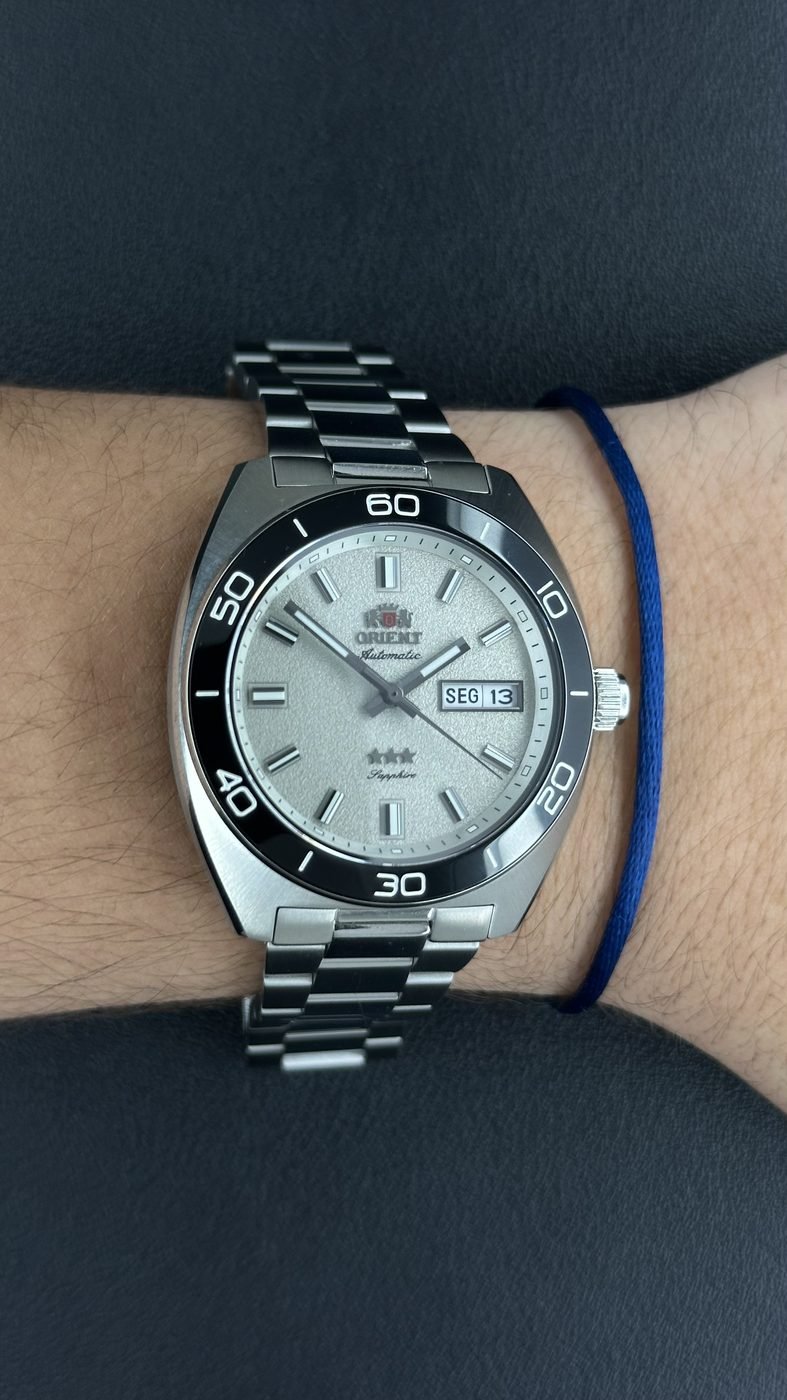 Orient Elegance 3 Estrelas Automático Branco Aço