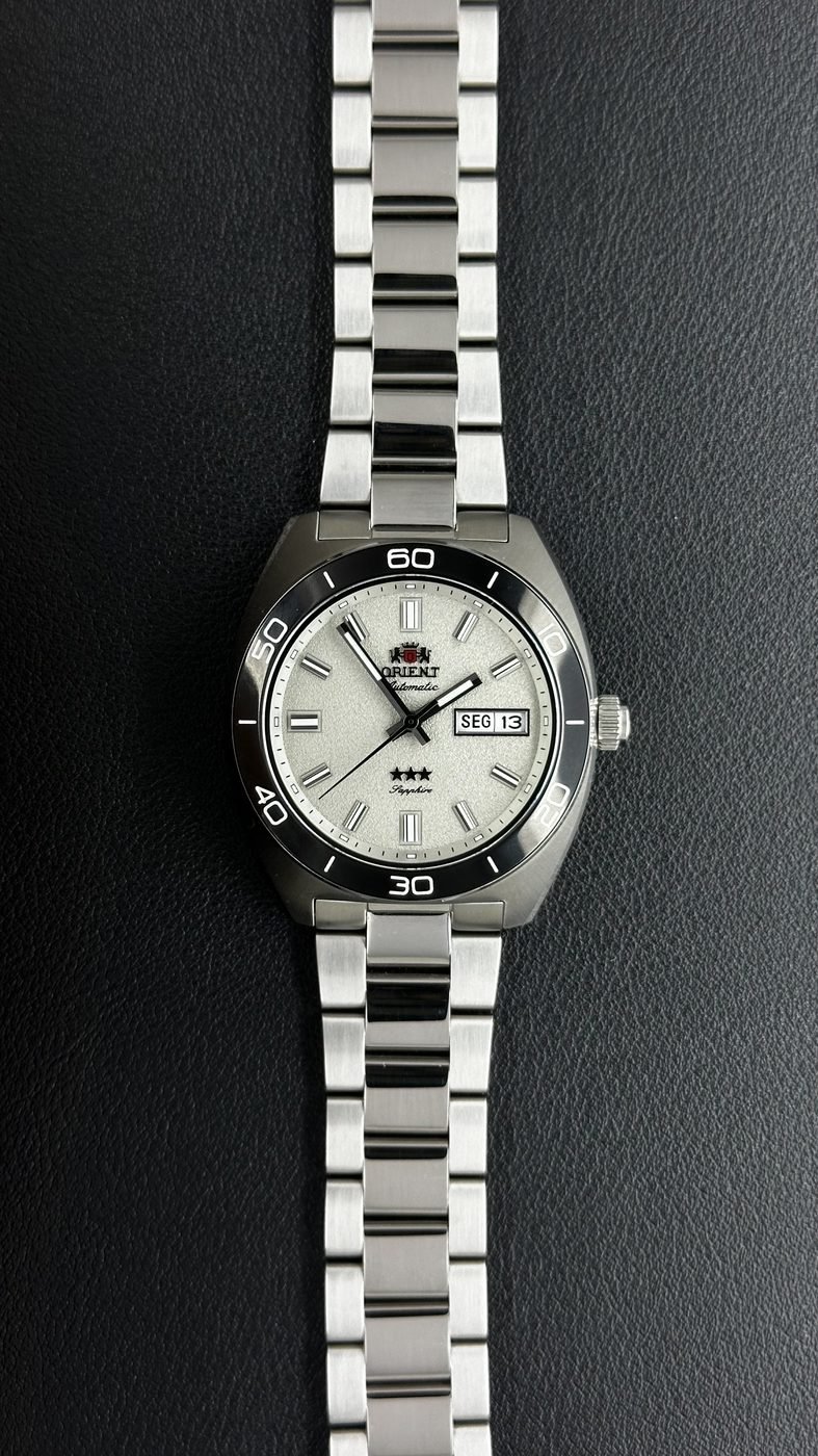 Orient Elegance 3 Estrelas Automático Branco Aço