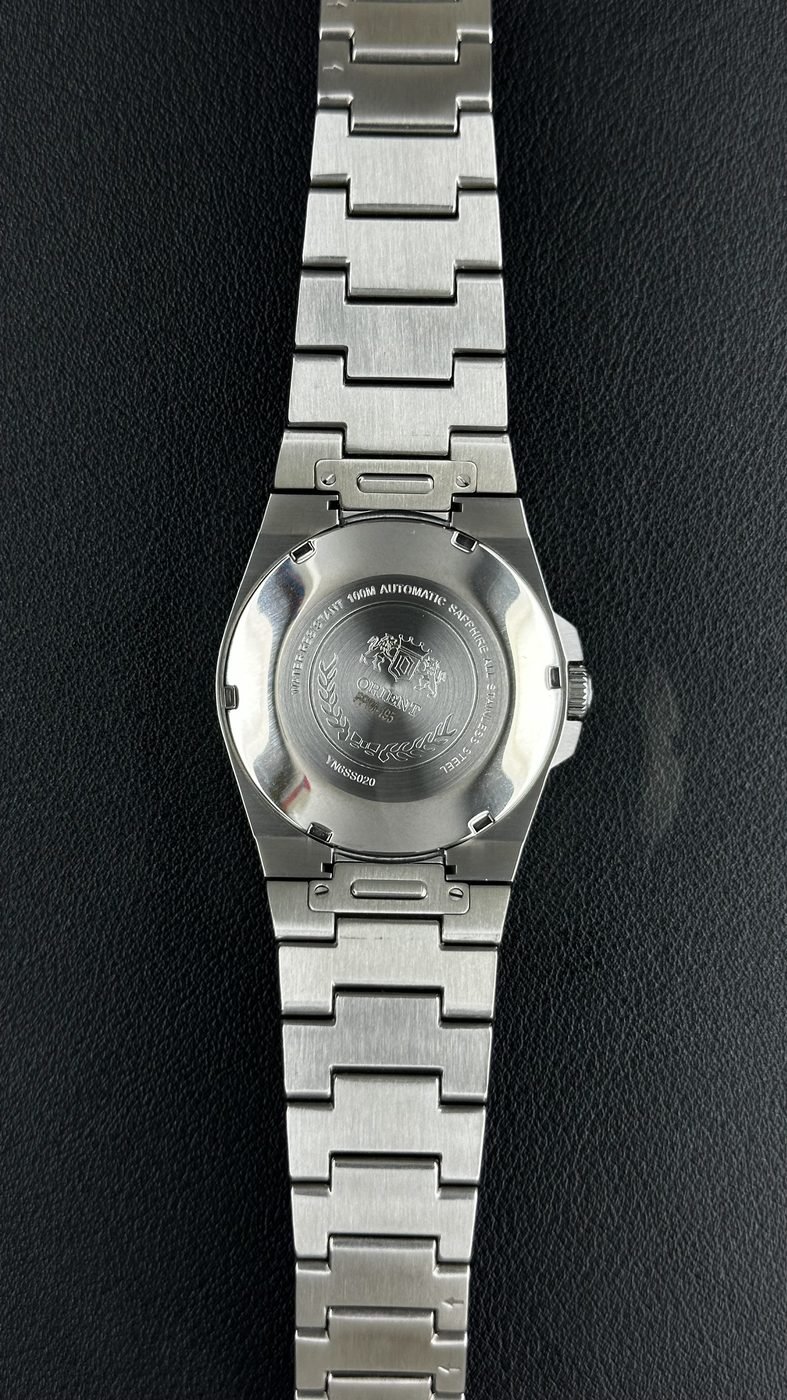 Orient Elegance 3 Estrelas Automático Azul Bracelete Integrado
