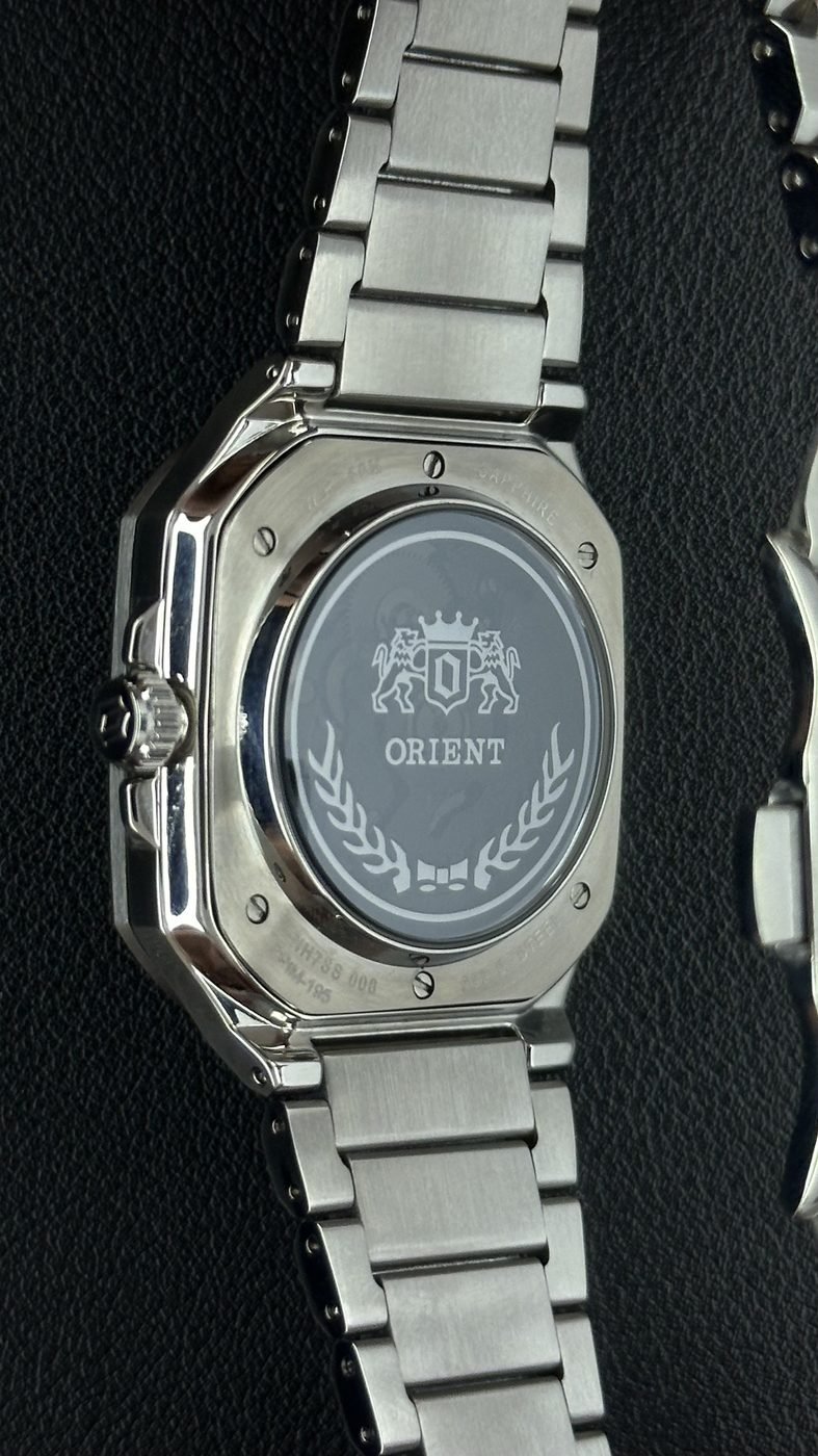 Orient Esqueleto Automático Azul Quadrado