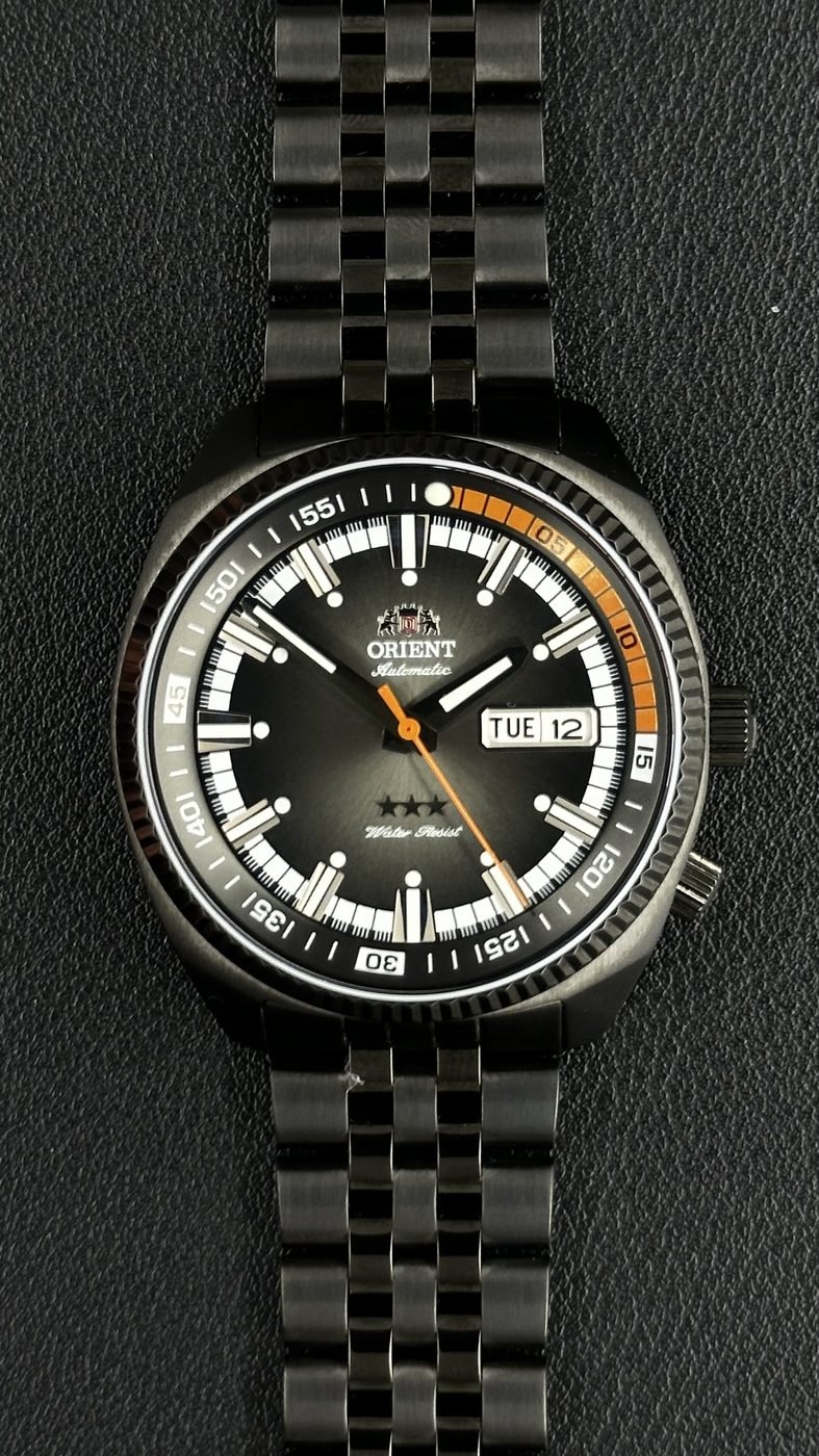 Orient Heritage King Diver 3 Estrelas Automático Preto (All Black)