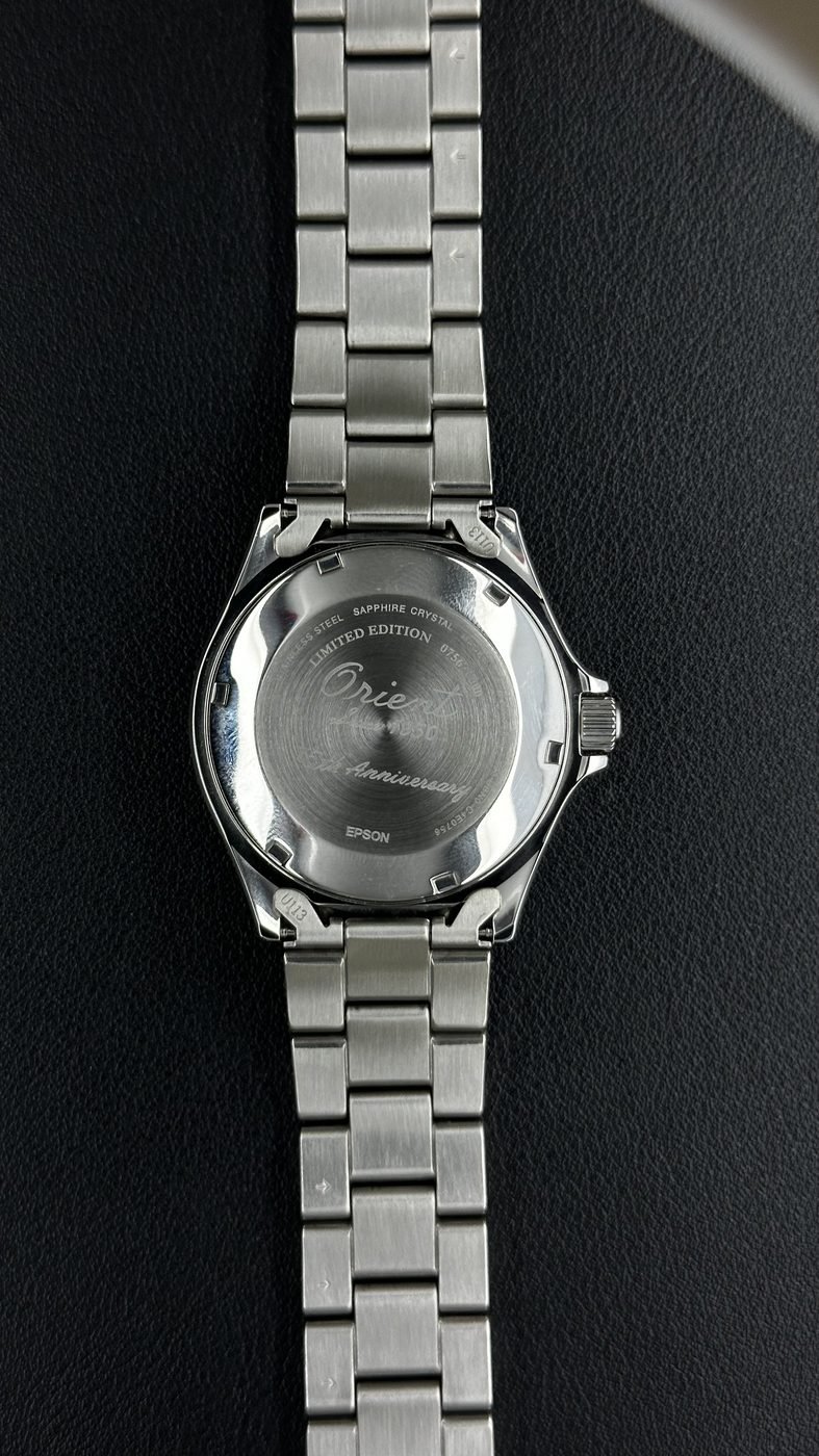 Orient Mako 75th Anniversary Automático Diver Azul Safira 200m — Edição Limitada