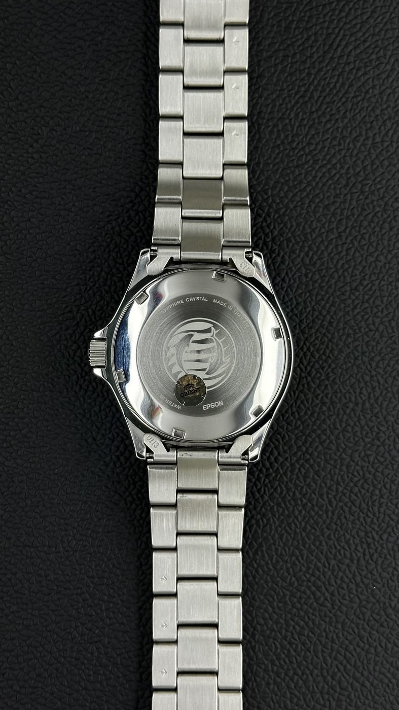 Orient Kamasu Mako III Automático Diver Azul Aço Safira 200m