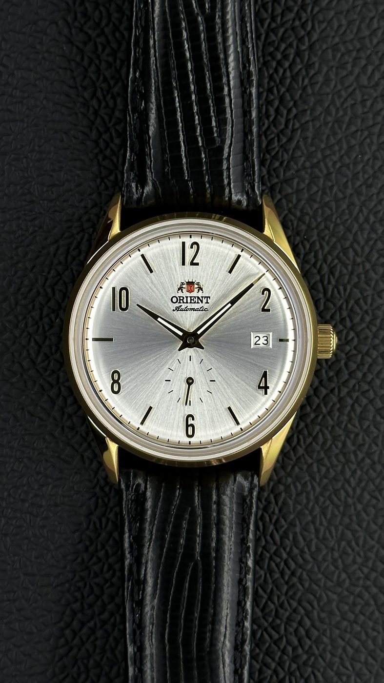 Orient Special Calibers Automático Dourado e Branco Couro
