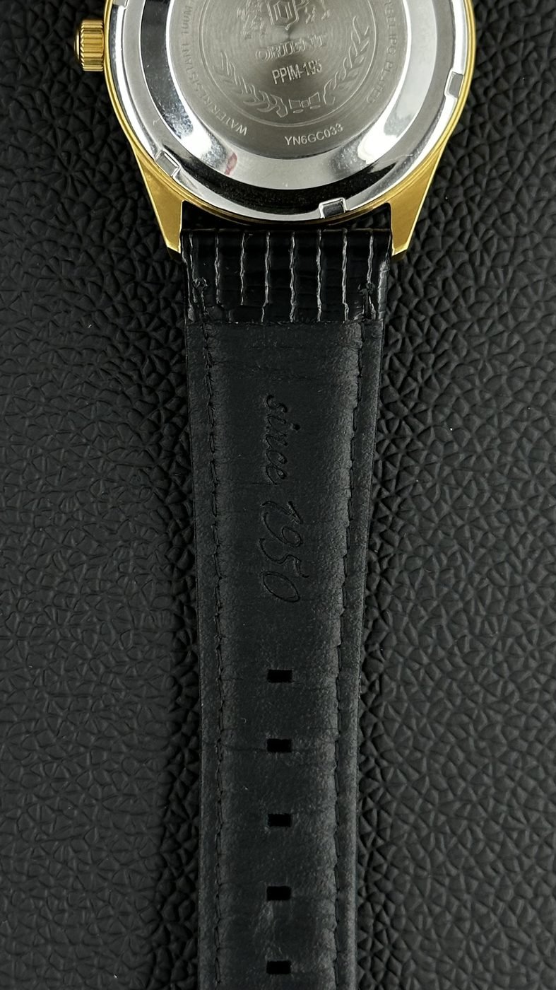 Orient Special Calibers Automático Dourado e Branco Couro