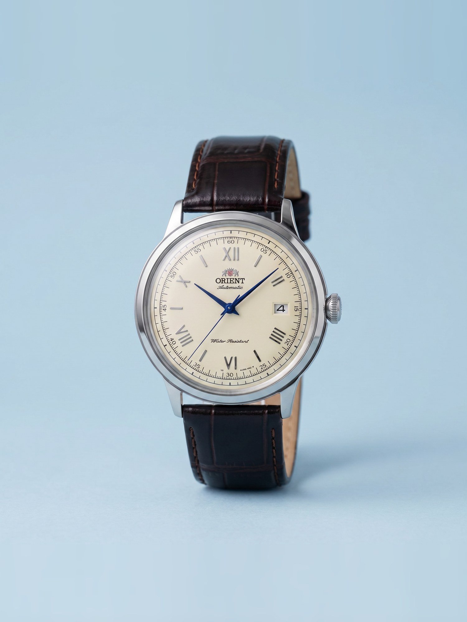 Orient Bambino Classic V2 Automático Bege Couro