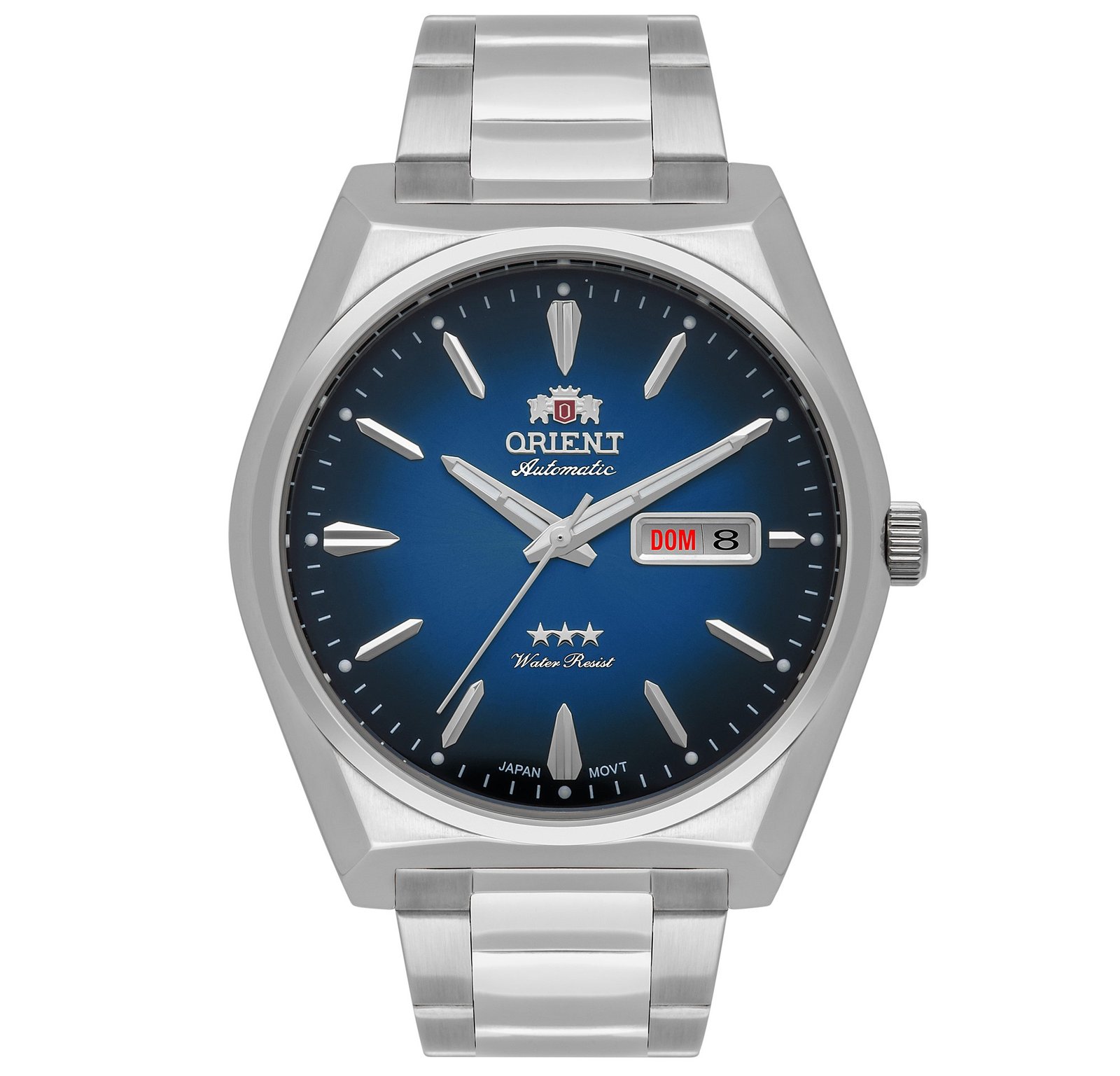 Orient 3 Estrelas Automático Azul Calendário Duplo
