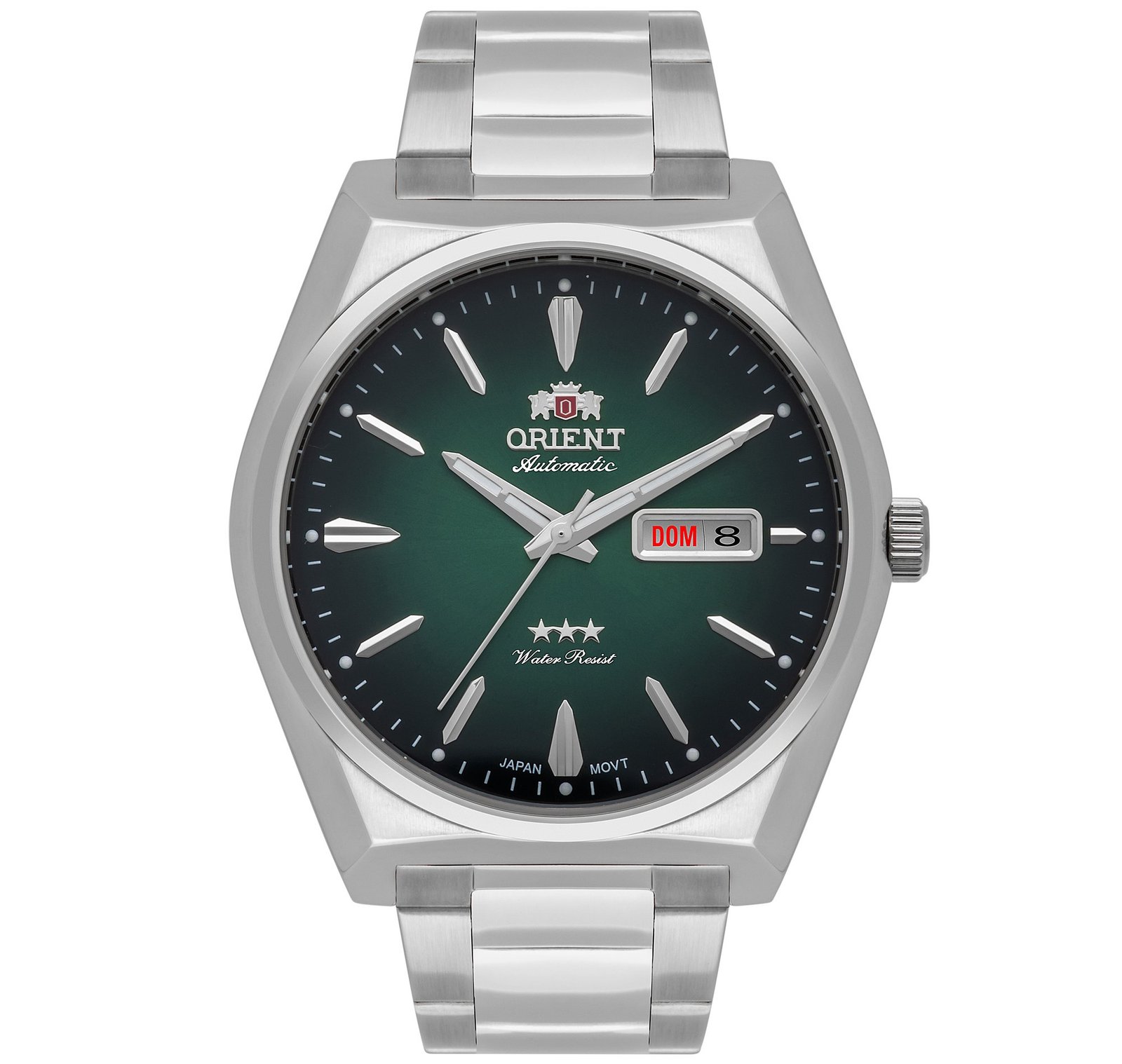 Orient 3 Estrelas Automático Verde Calendário Duplo