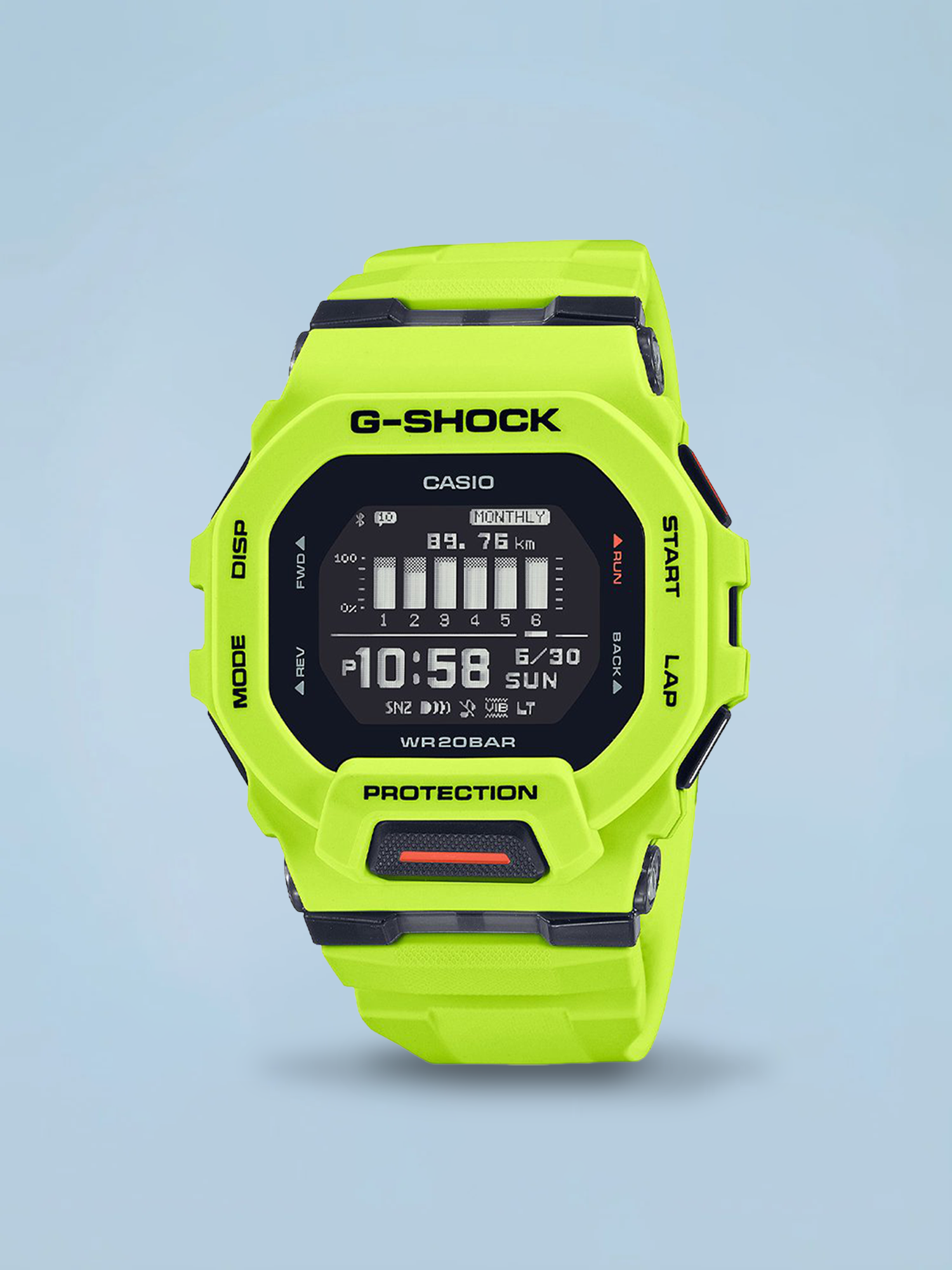 G-Shock G-Squad GBD-200 Contador de Passos Bluetooth Amarelo