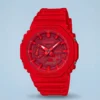 G-Shock GA-2100-4ADR Vermelho "CasiOak"