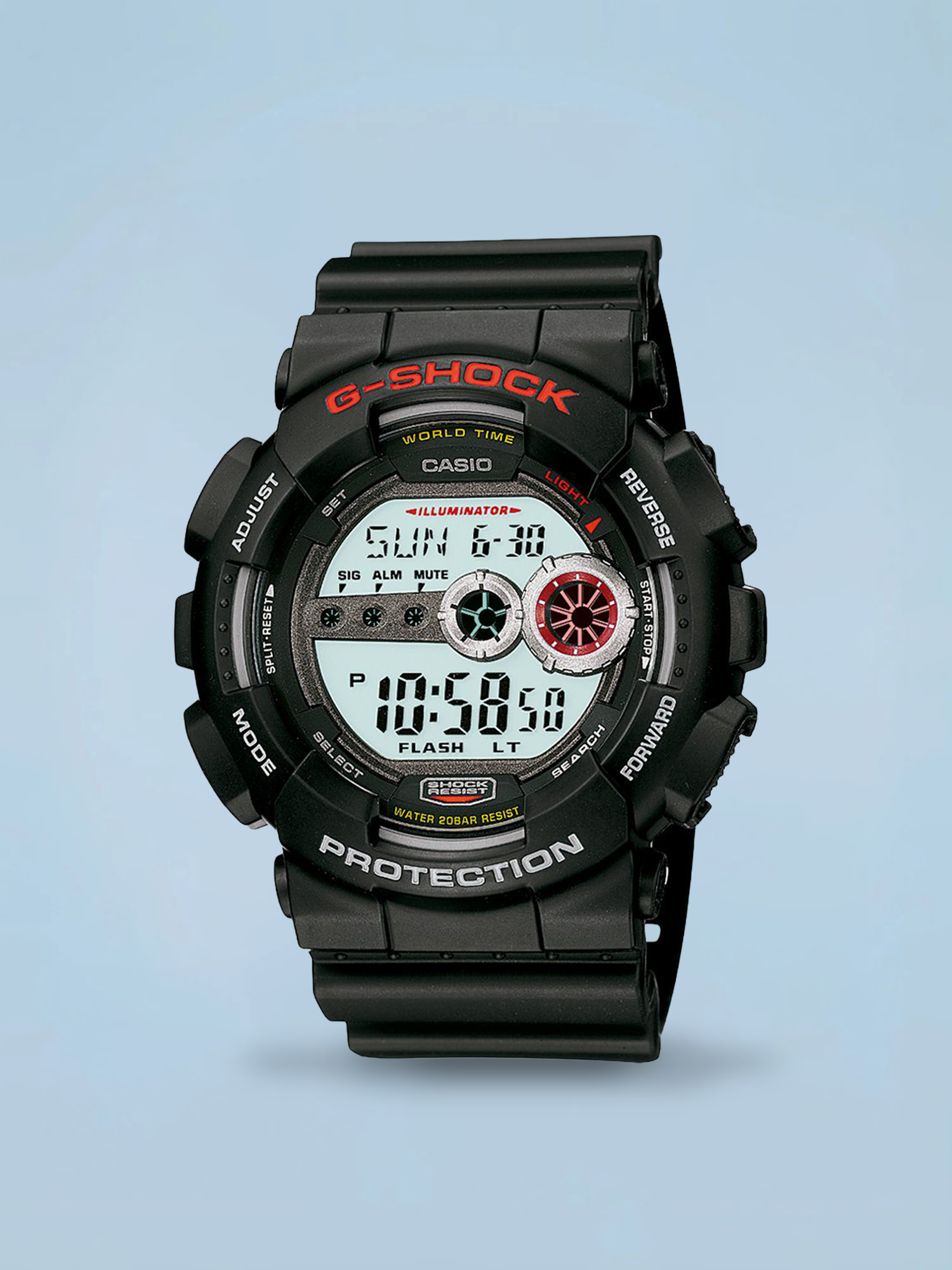 G-Shock GD-100-1ADR Digital Preto