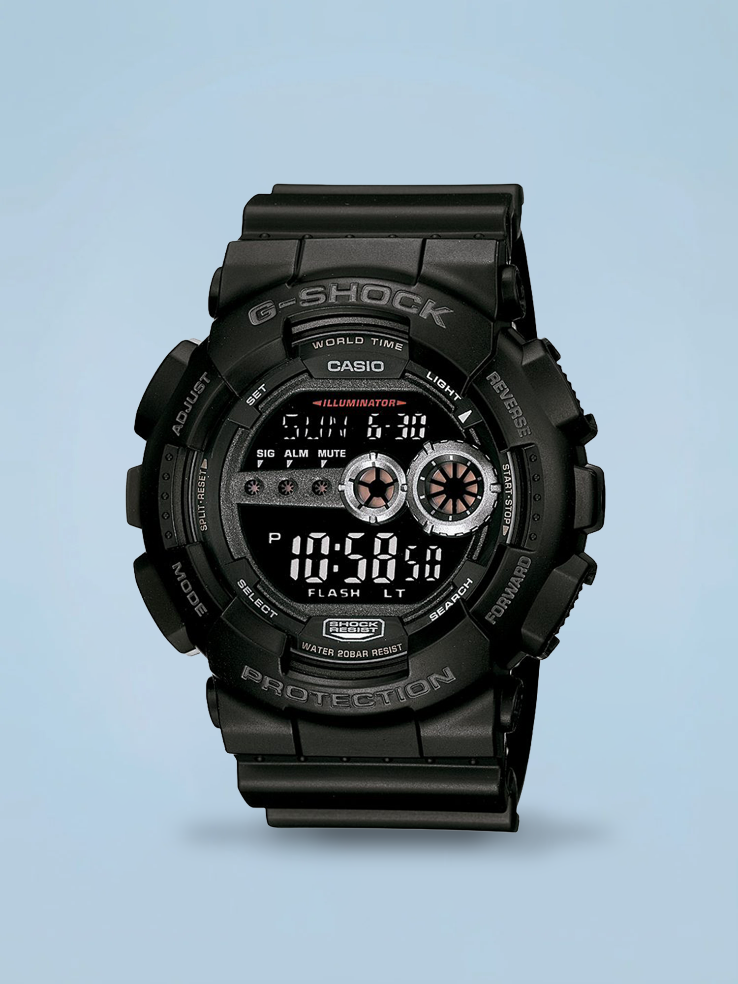 G-Shock GD-100-1BDR Digital All Black