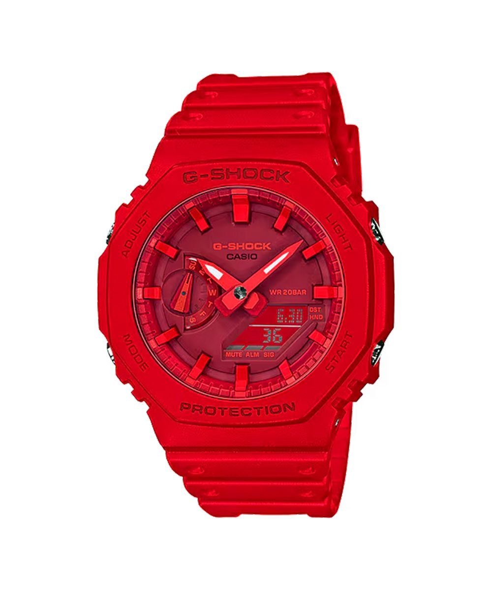 G-Shock GA-2100-4ADR Vermelho "CasiOak"