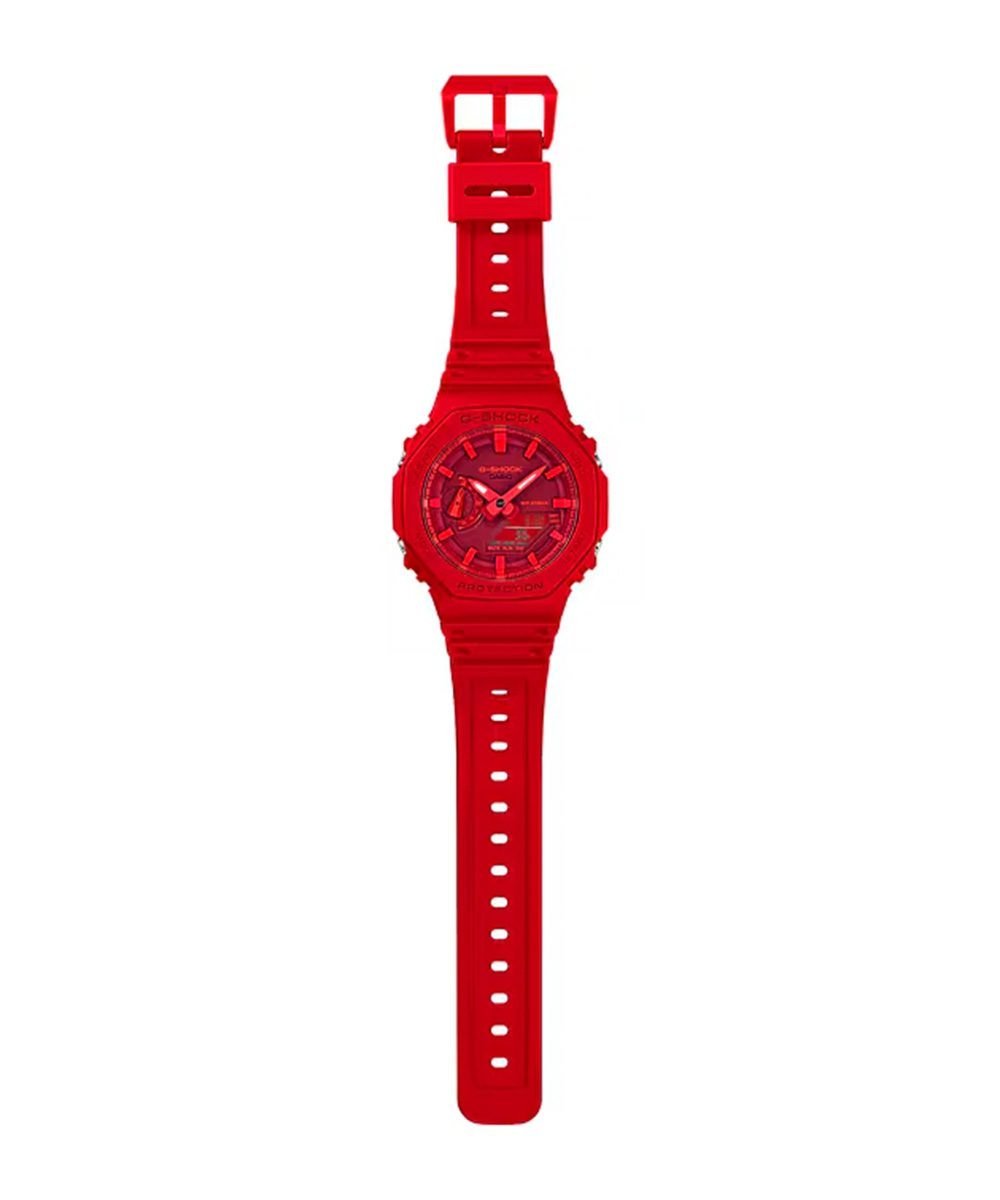 G-Shock GA-2100-4ADR Vermelho "CasiOak"