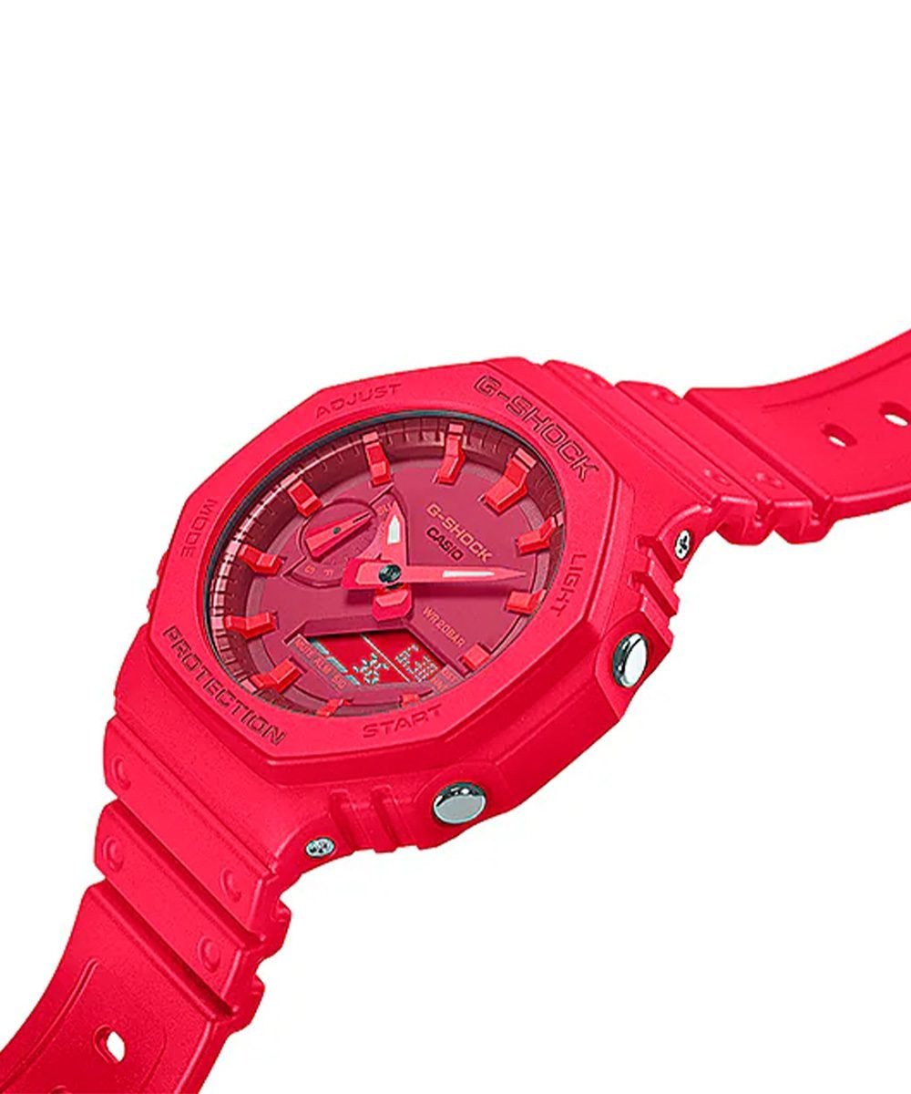 G-Shock GA-2100-4ADR Vermelho "CasiOak"