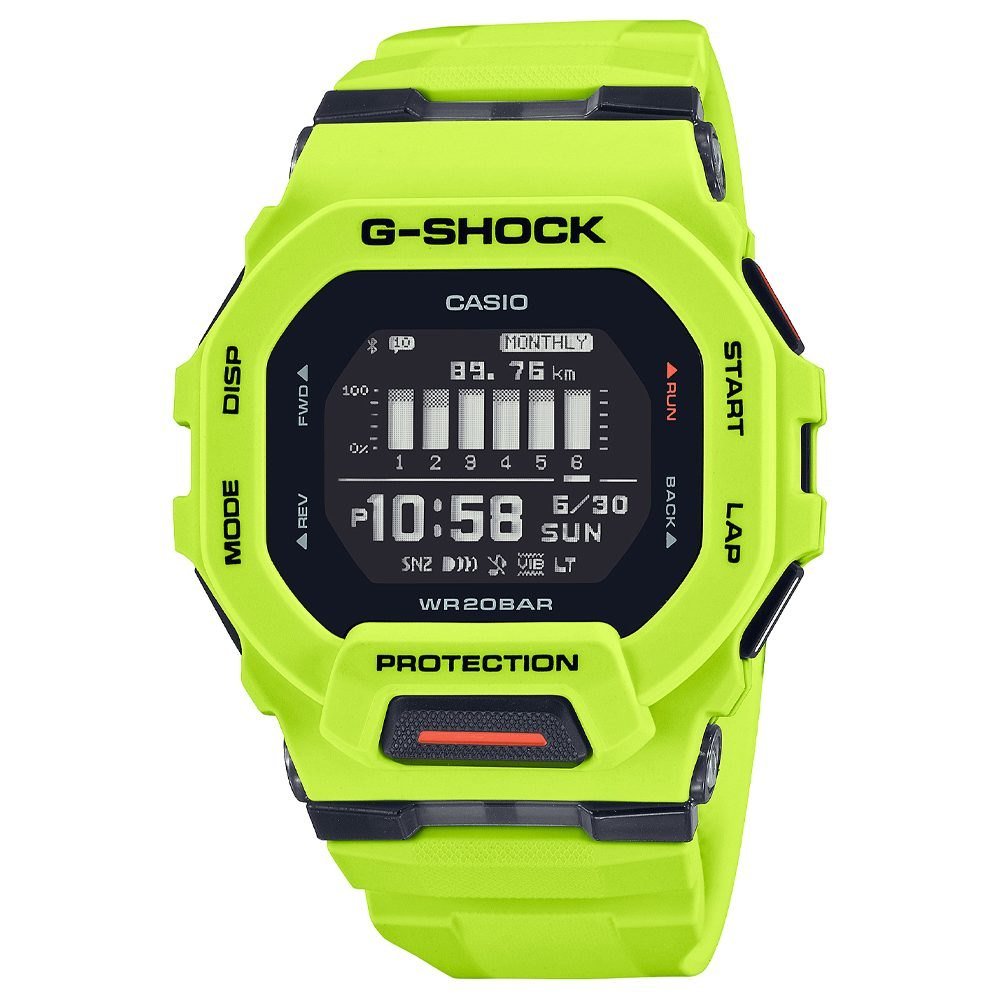 G-Shock G-Squad GBD-200 Contador de Passos Bluetooth Amarelo