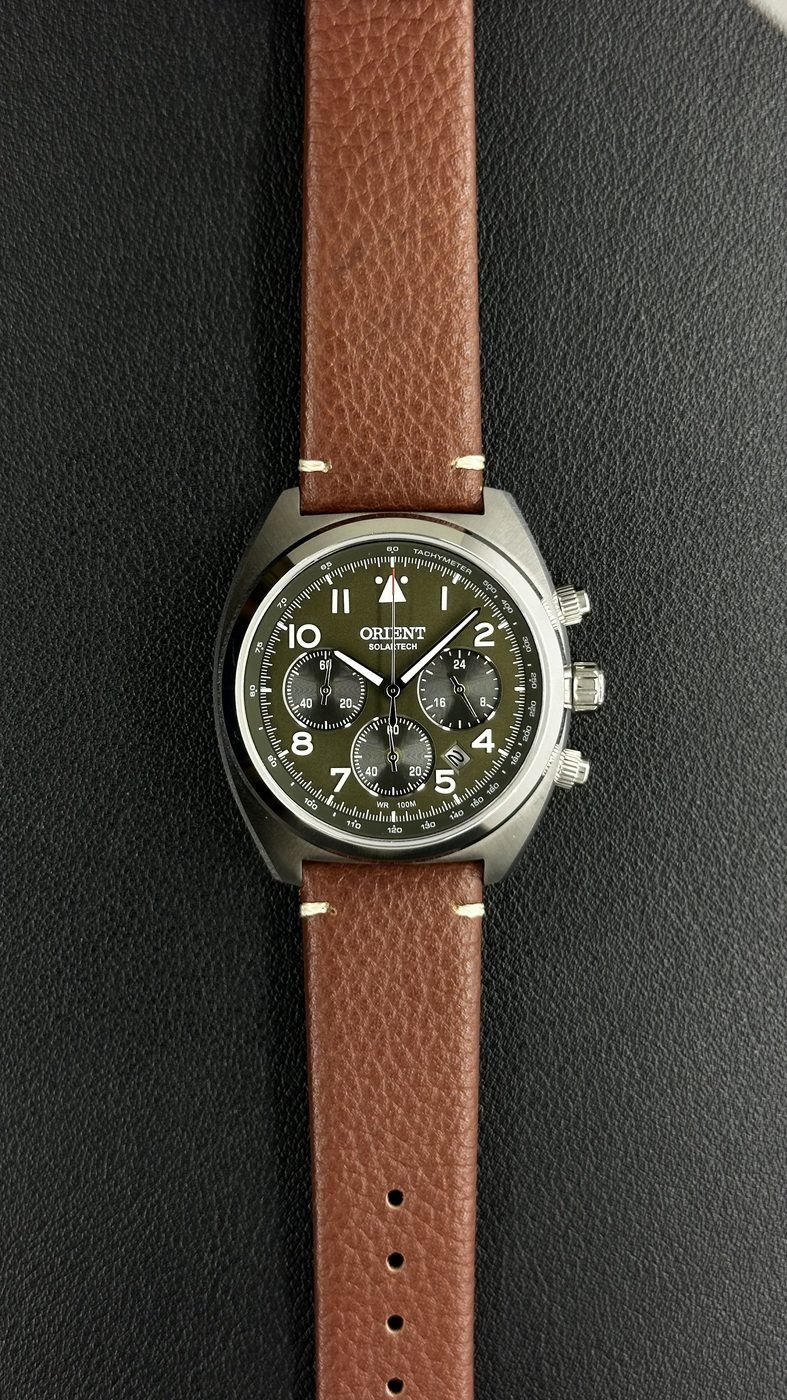 Orient Solartech Elite Air Solar Verde Couro