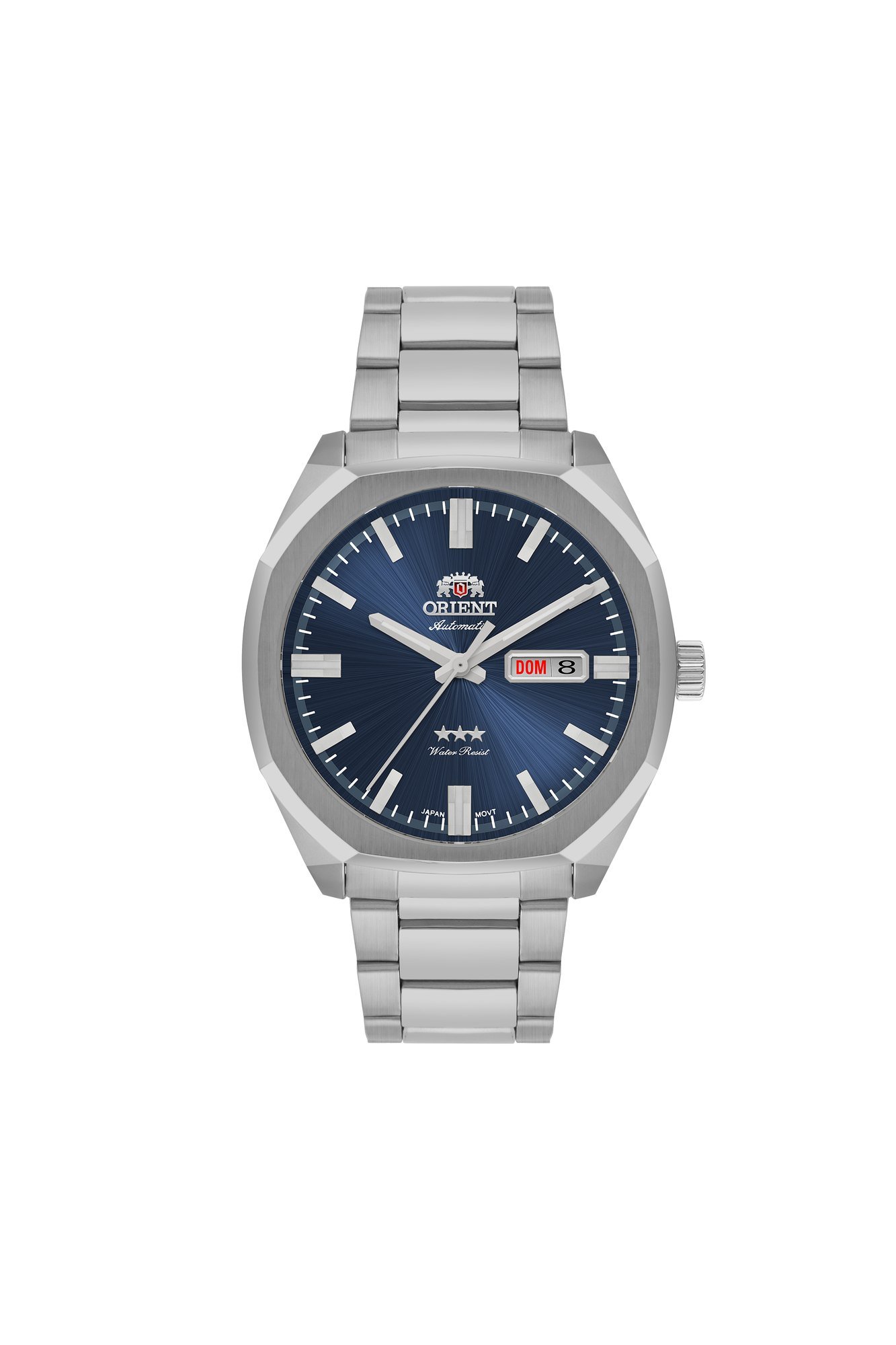 Orient 3 Estrelas Automático Azul Calendário Duplo