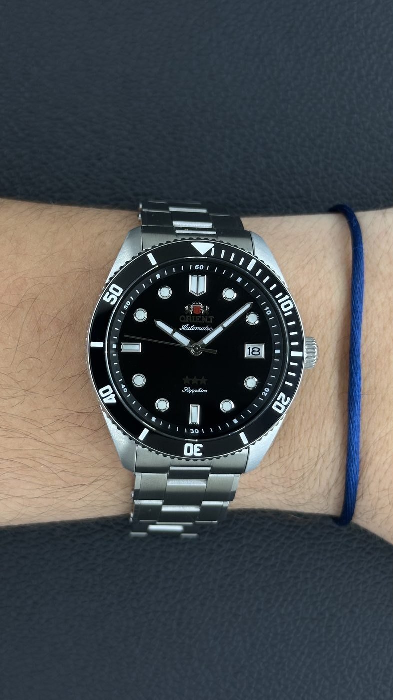 Orient Sport Sea 39mm 3 Estrelas Automático Preto