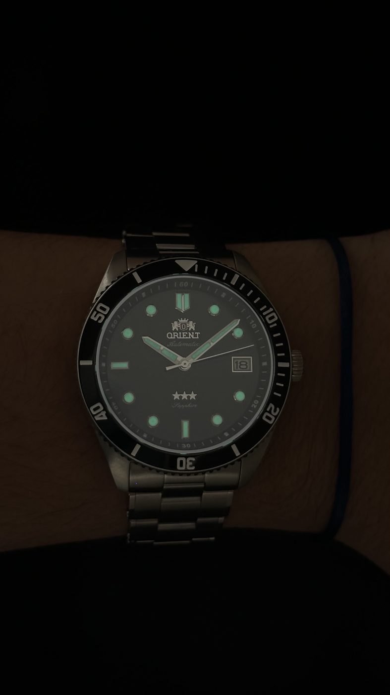 Orient Sport Sea 39mm 3 Estrelas Automático Preto