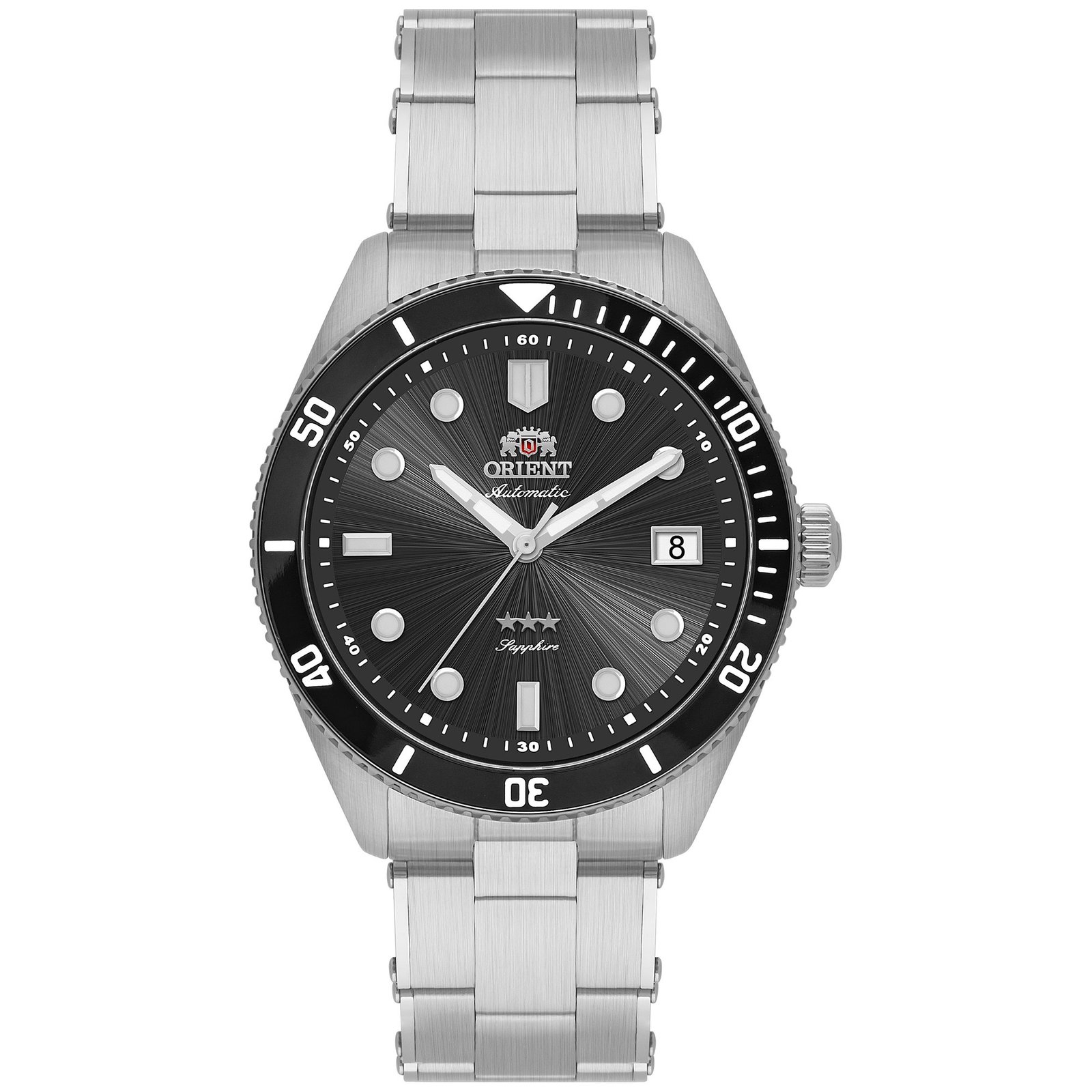 Orient Sport Sea 39mm 3 Estrelas Automático Preto