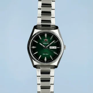 Relógio Orient 3 Estrelas Automático Verde Calendário Duplo