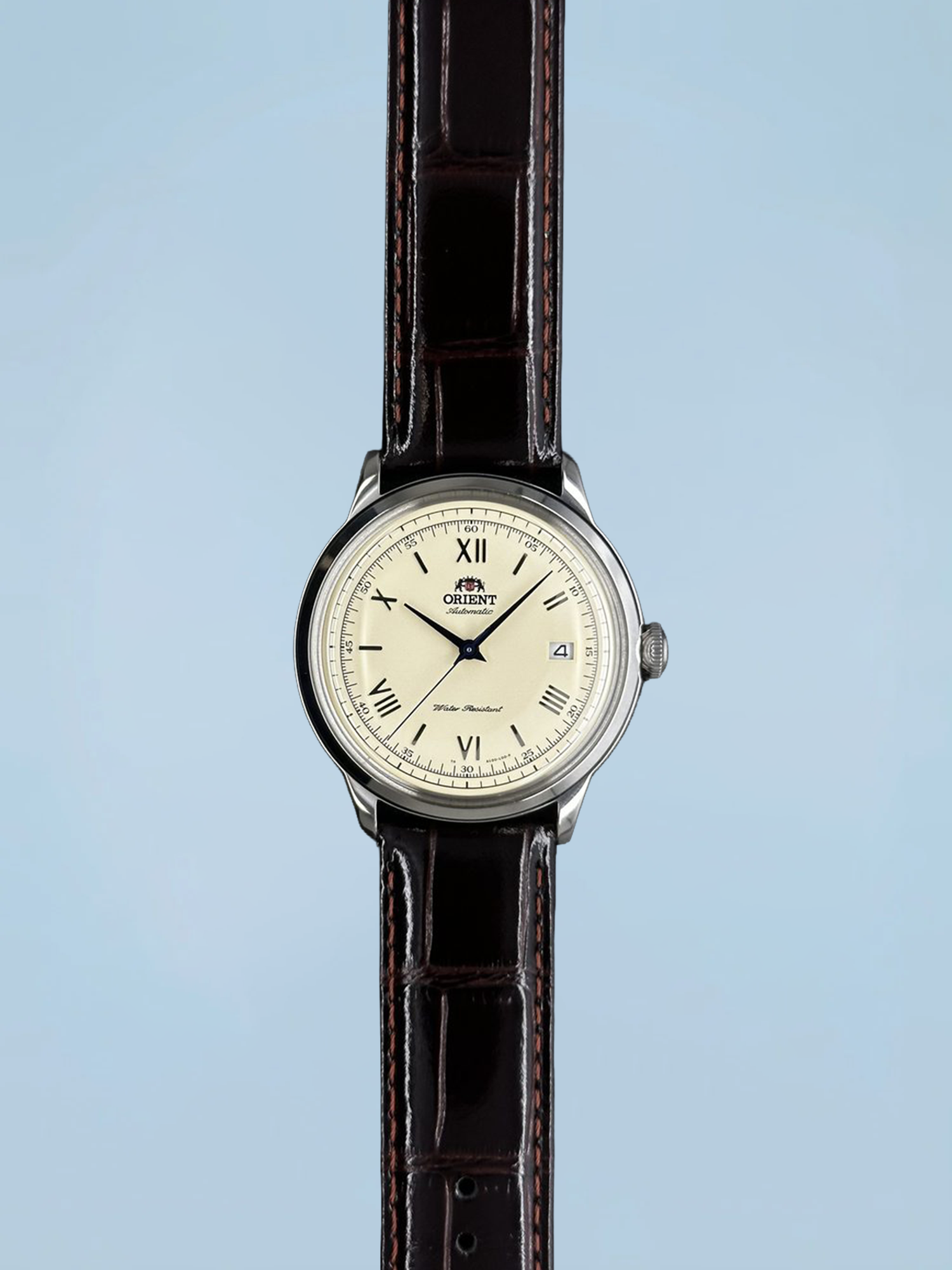 Orient Bambino Classic V2 Automático Bege Couro