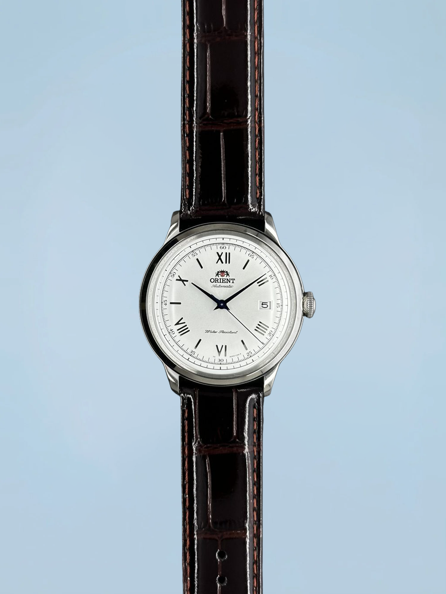 Orient Bambino Classic V2 Automático Branco Couro