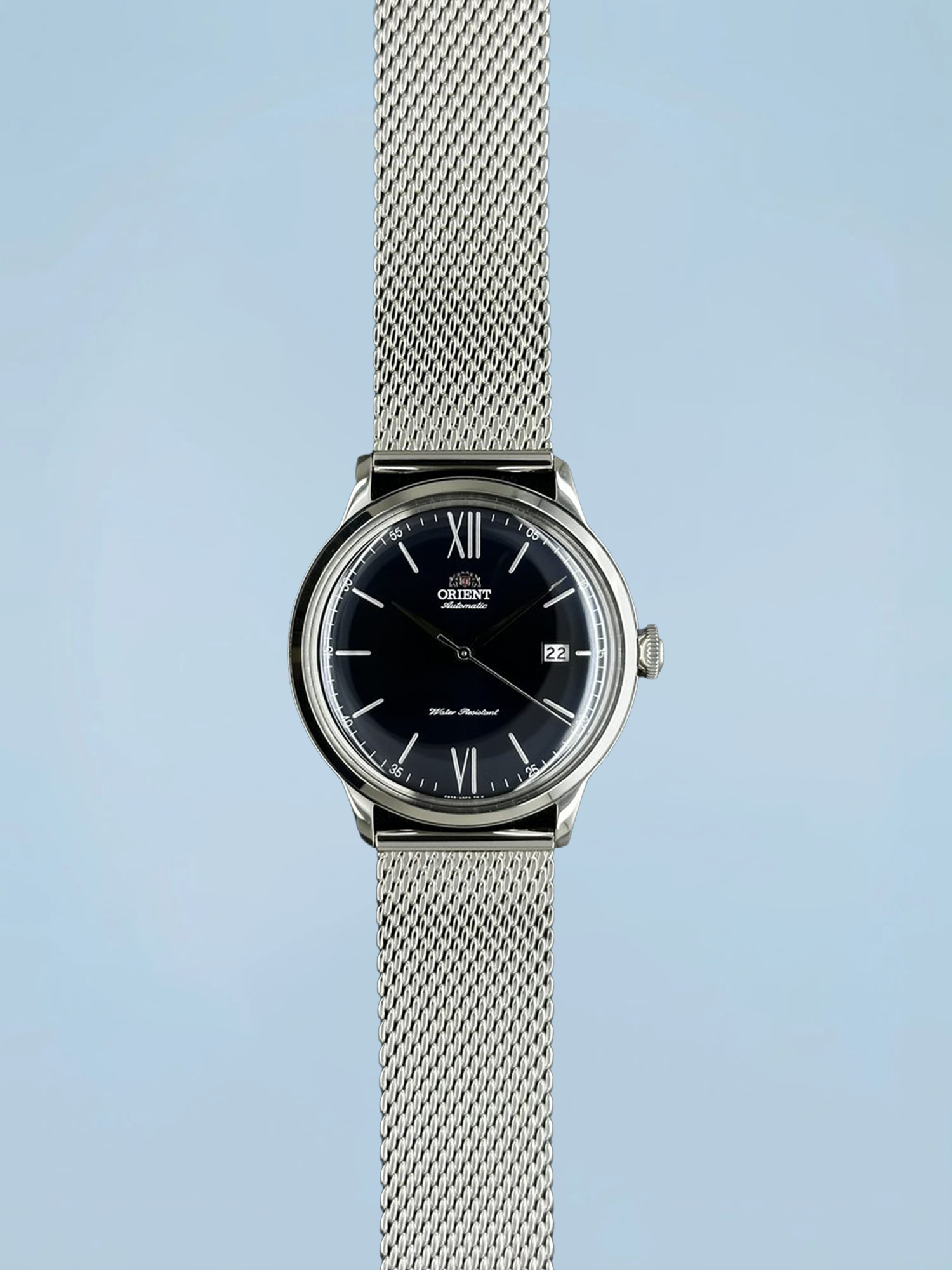 Orient Bambino V6 Automático Azul Couro