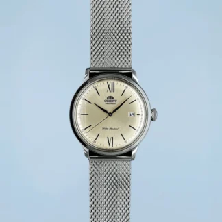 Relógio Orient Bambino V6 Automático Preto Couro