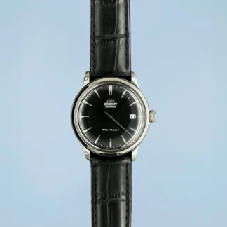 Relógio Orient Bambino V7 Automático Preto Couro
