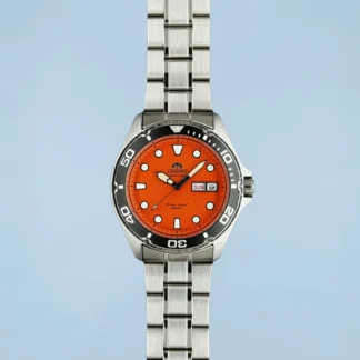Relógio Orient Mako Ray II Automático Diver Laranja Aço 200m
